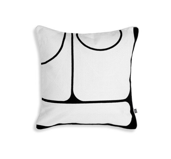 Sabrosa Cushion white black