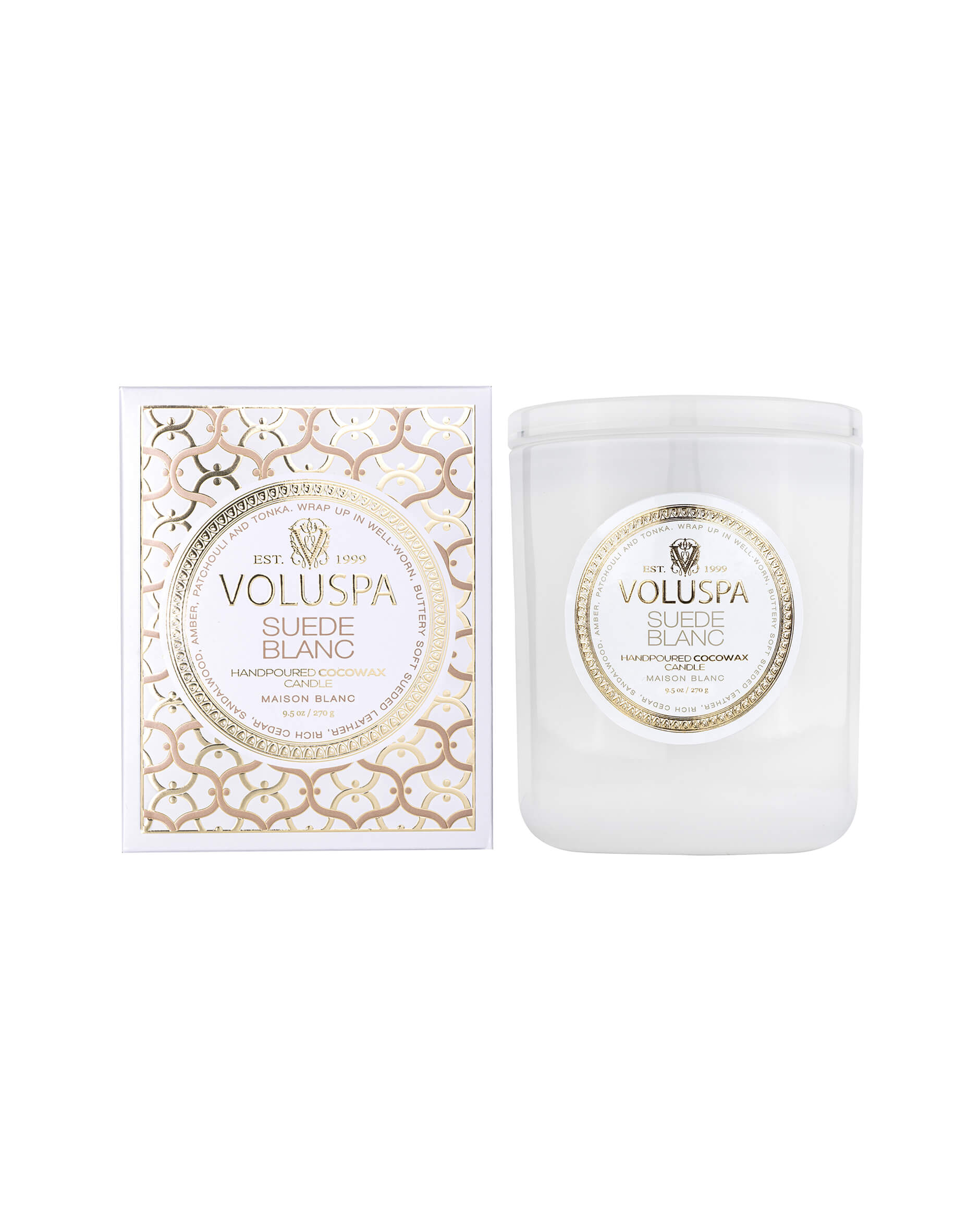 Suede Blanc Classic doftljus