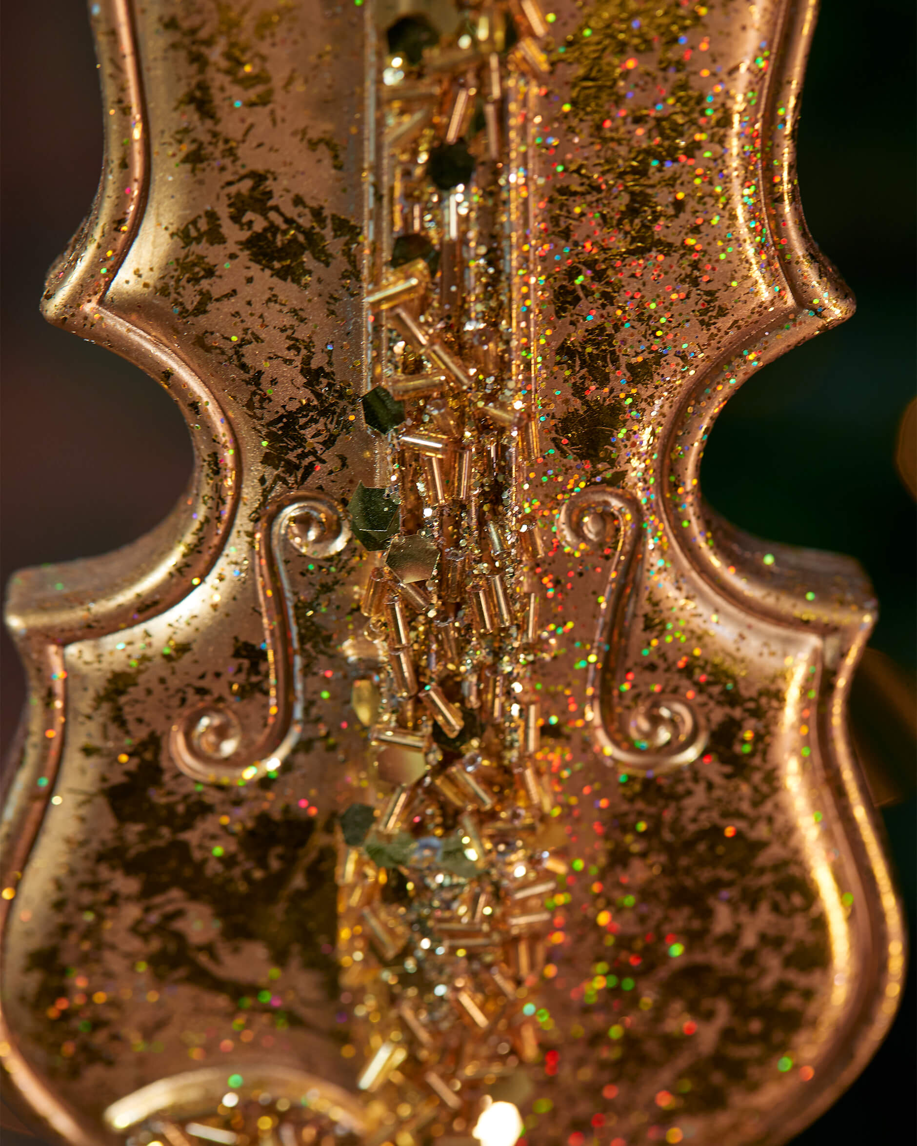 Niccolo violin julgransdekoration guld 24cm