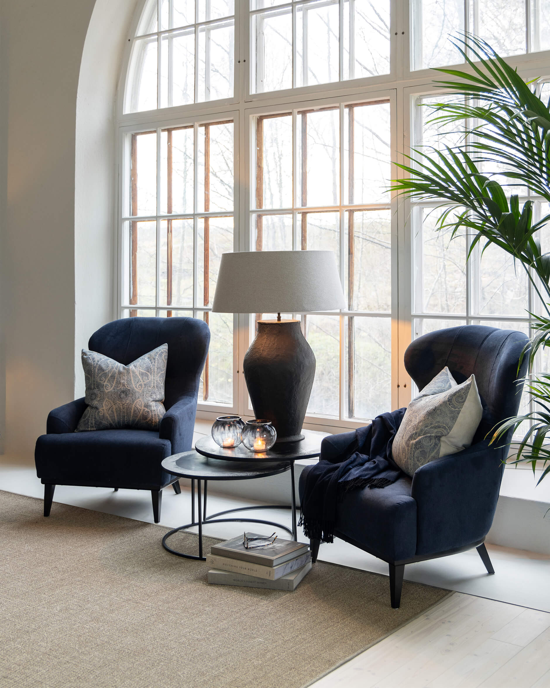 Sheldon kuddfodral paisley indigo