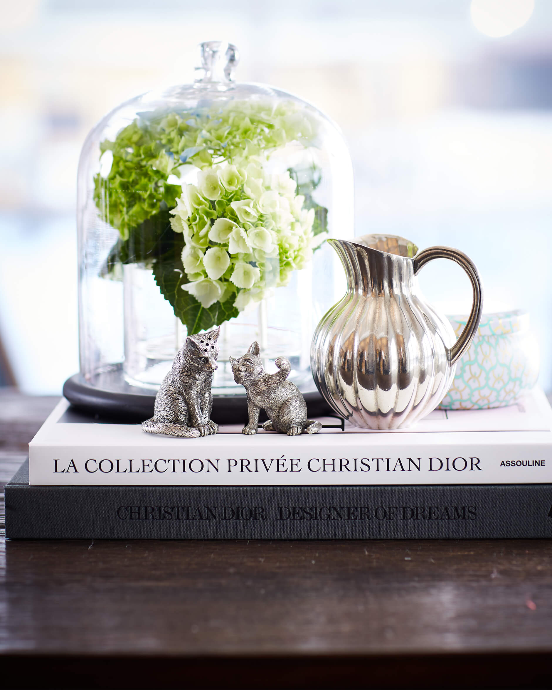 Katter salt- och pepparkar tenn