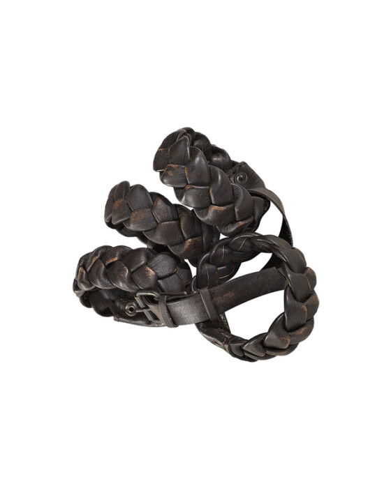 Woven Napkin Rings Leather 4-pack