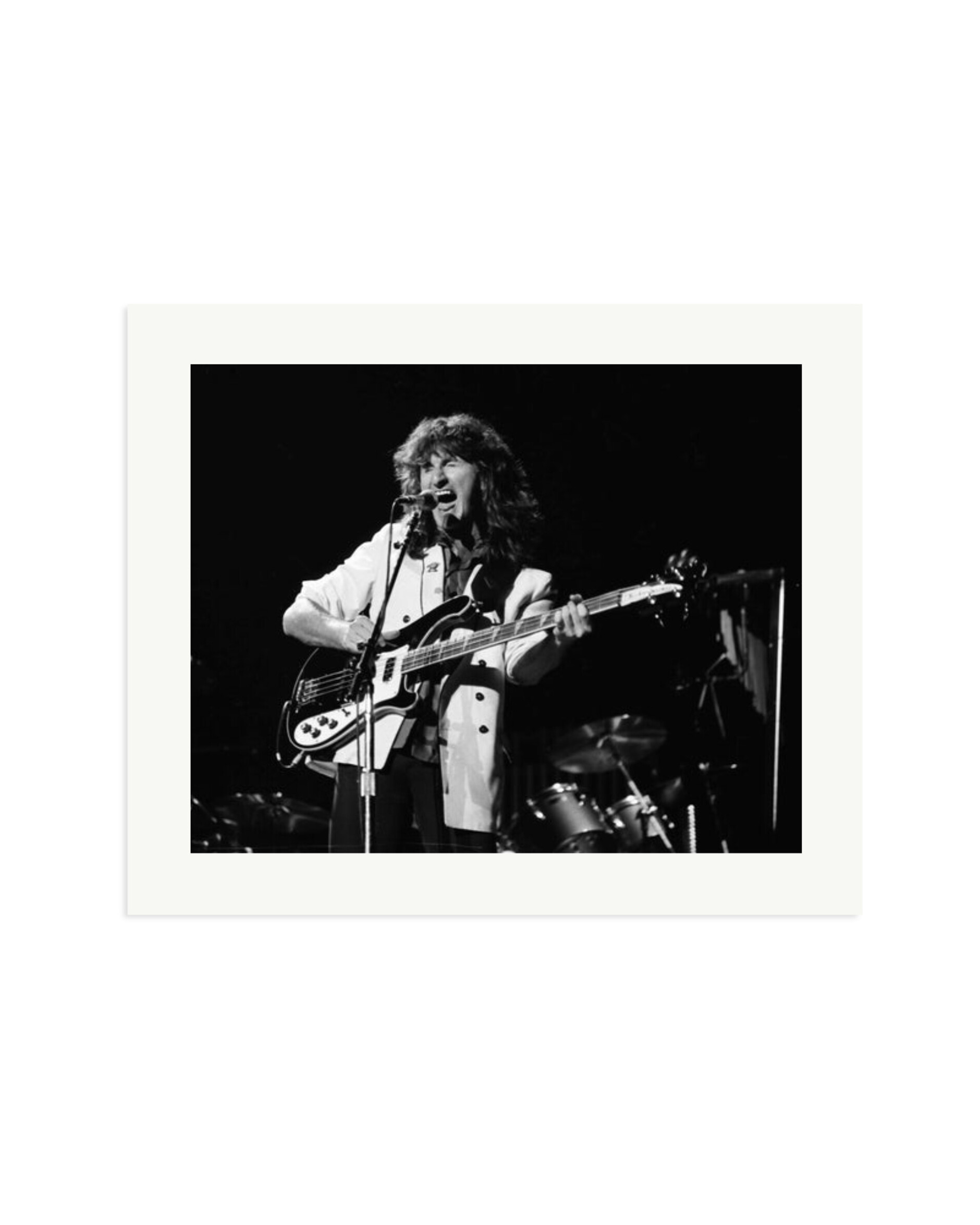 Geddy Lee of Rush 1982 Print Only / Large