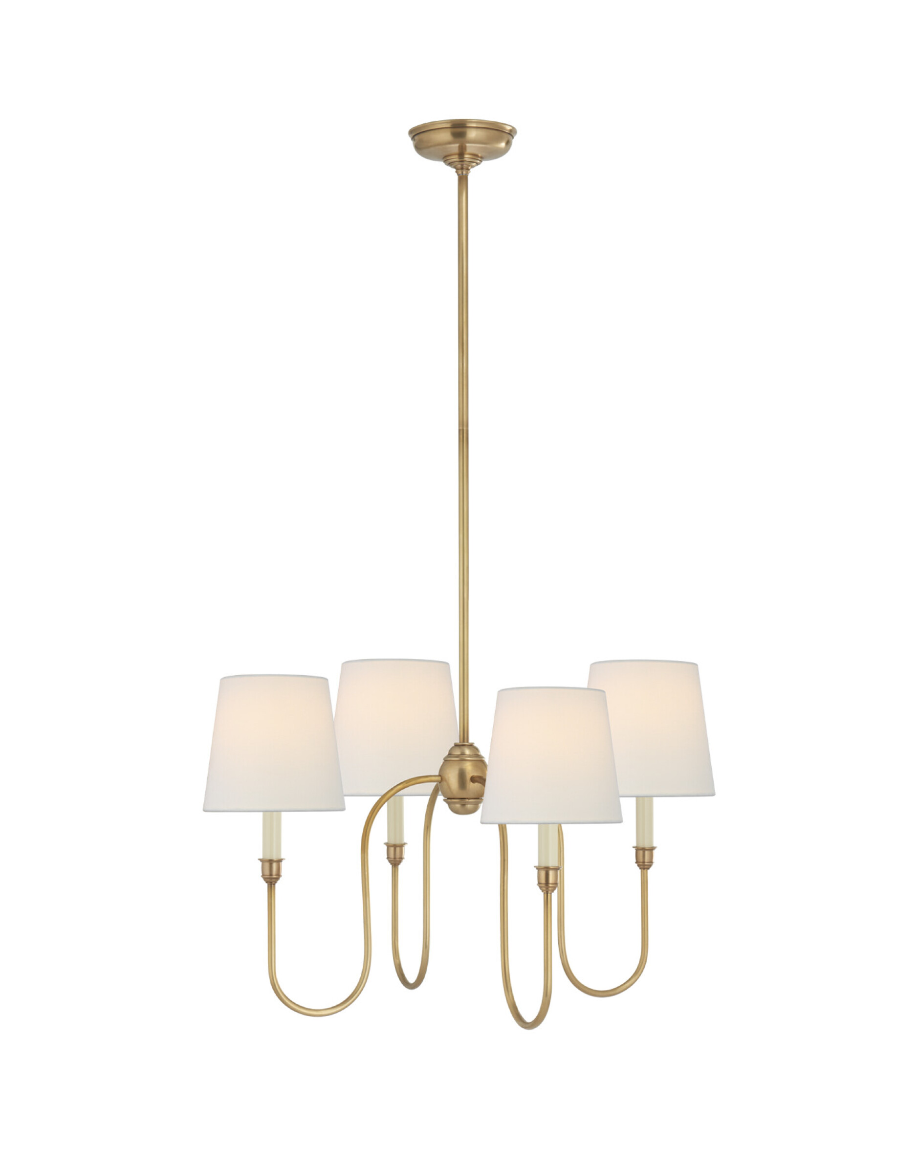 Vendome Chandelier Antique Brass Small