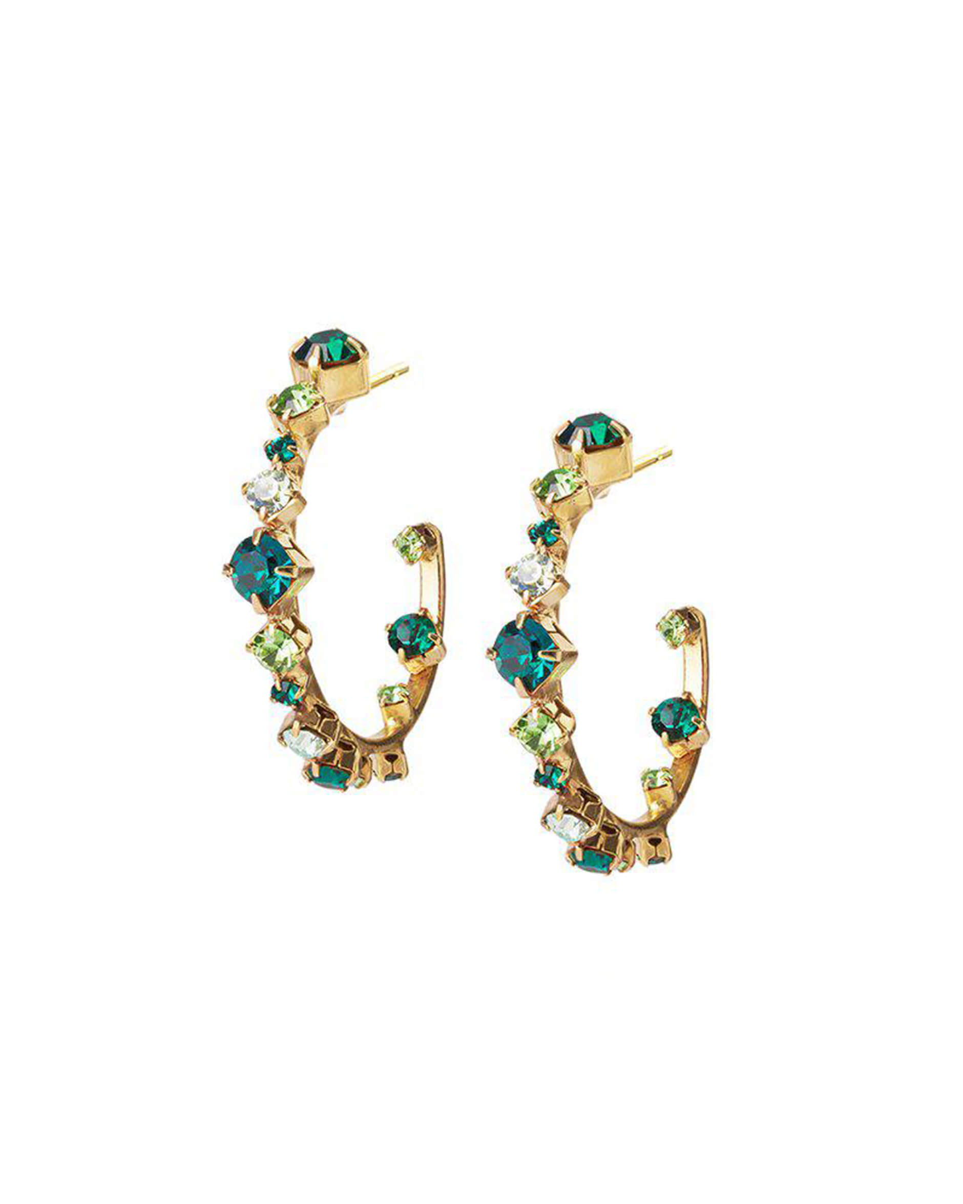 Mini Antonia örhängen green combo