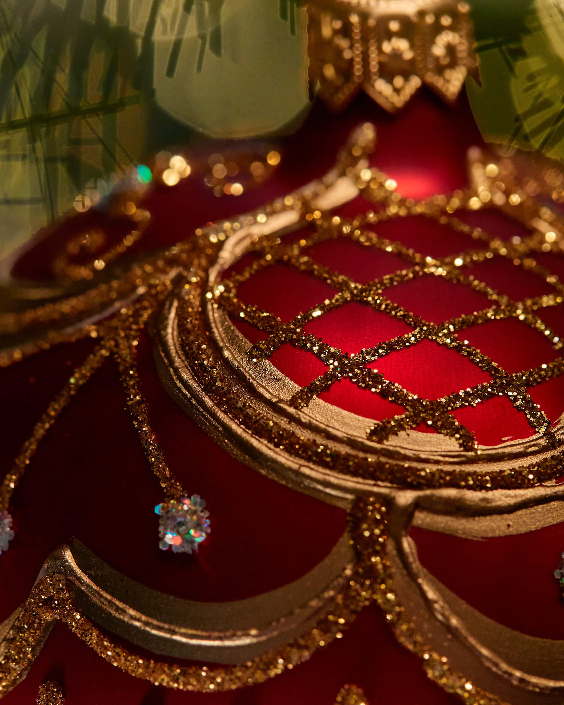 Lux Melia julkula vinröd 8cm