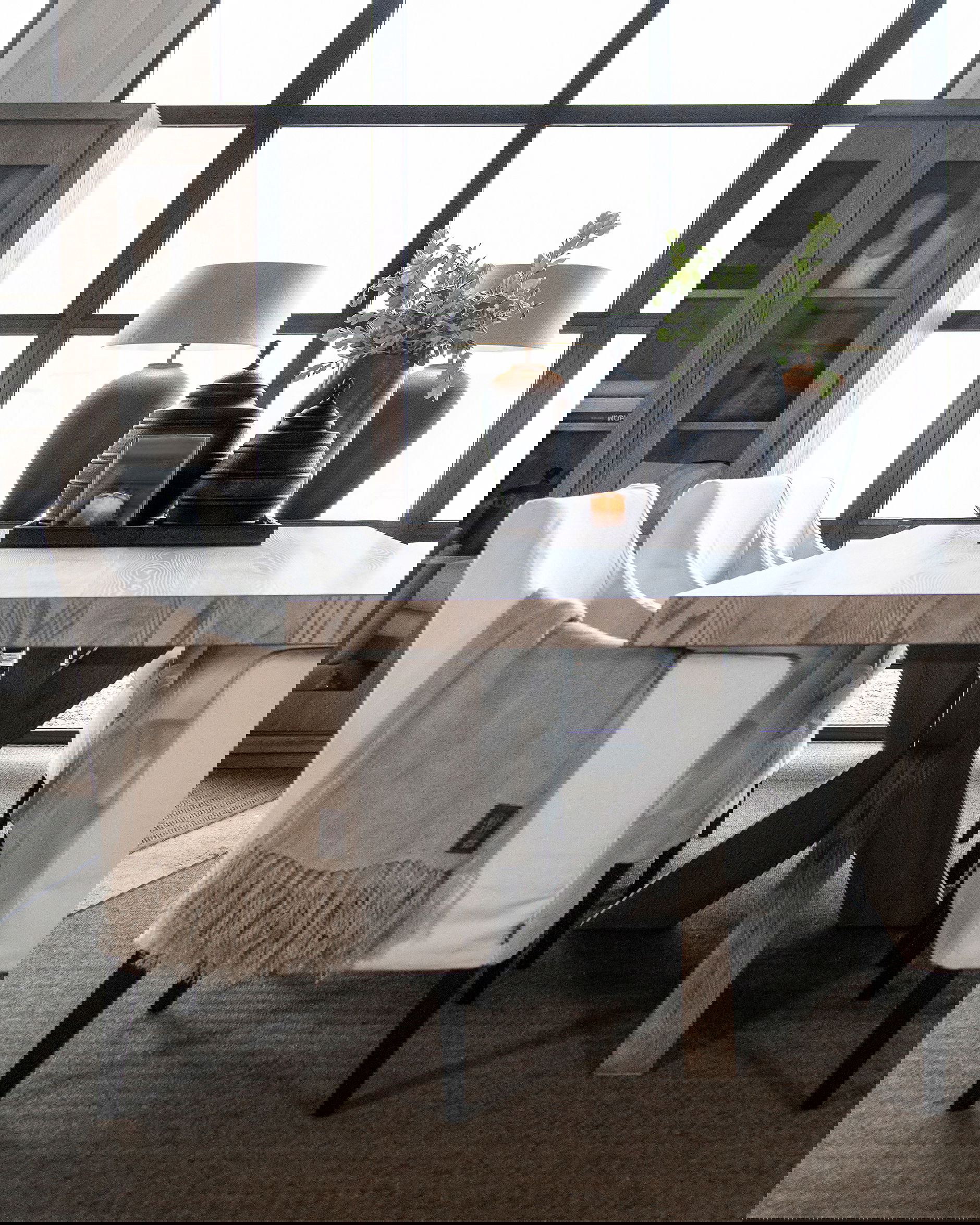 Hunter matbord antikgrå 240x110cm