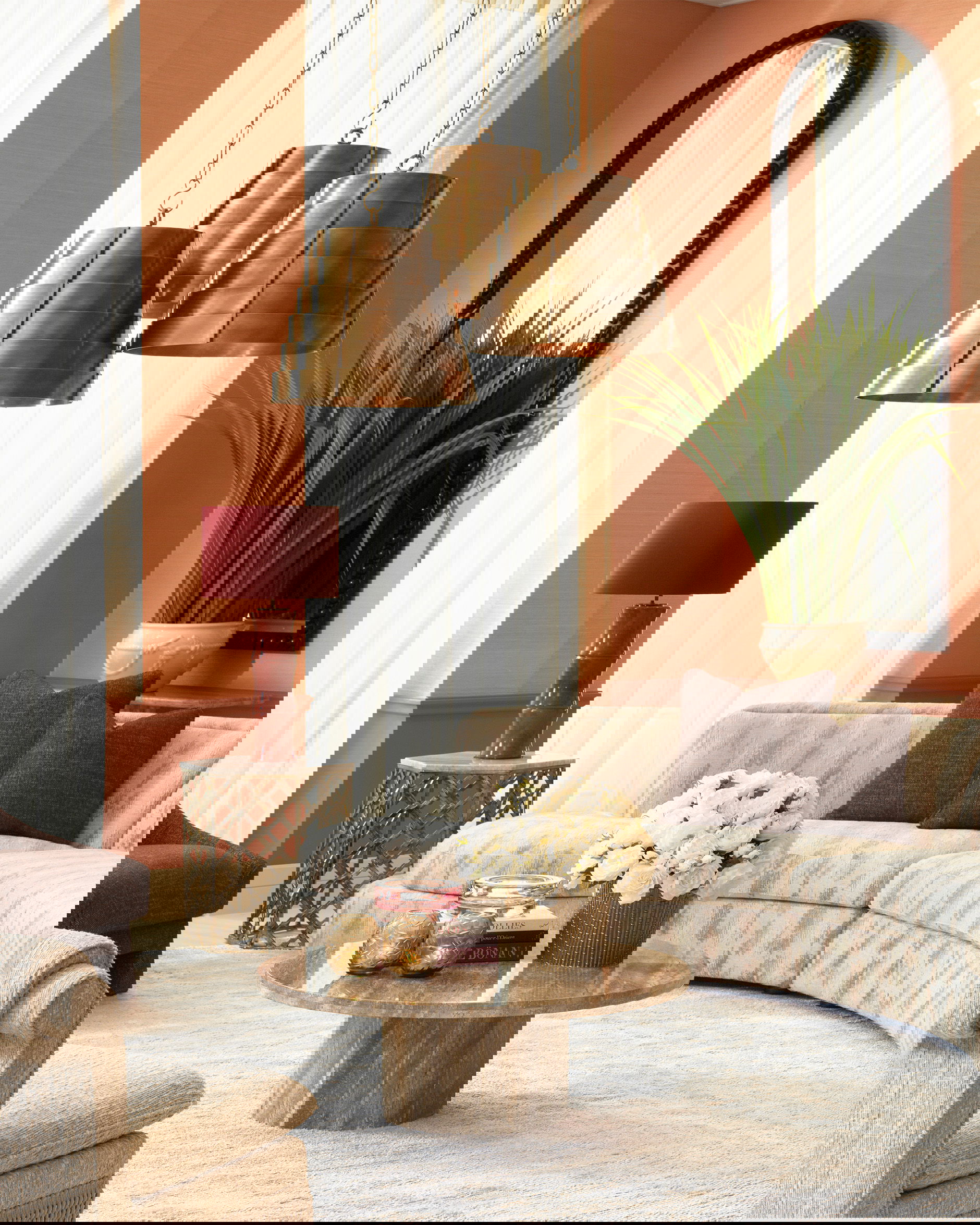 Bonny tafellamp koraalrood