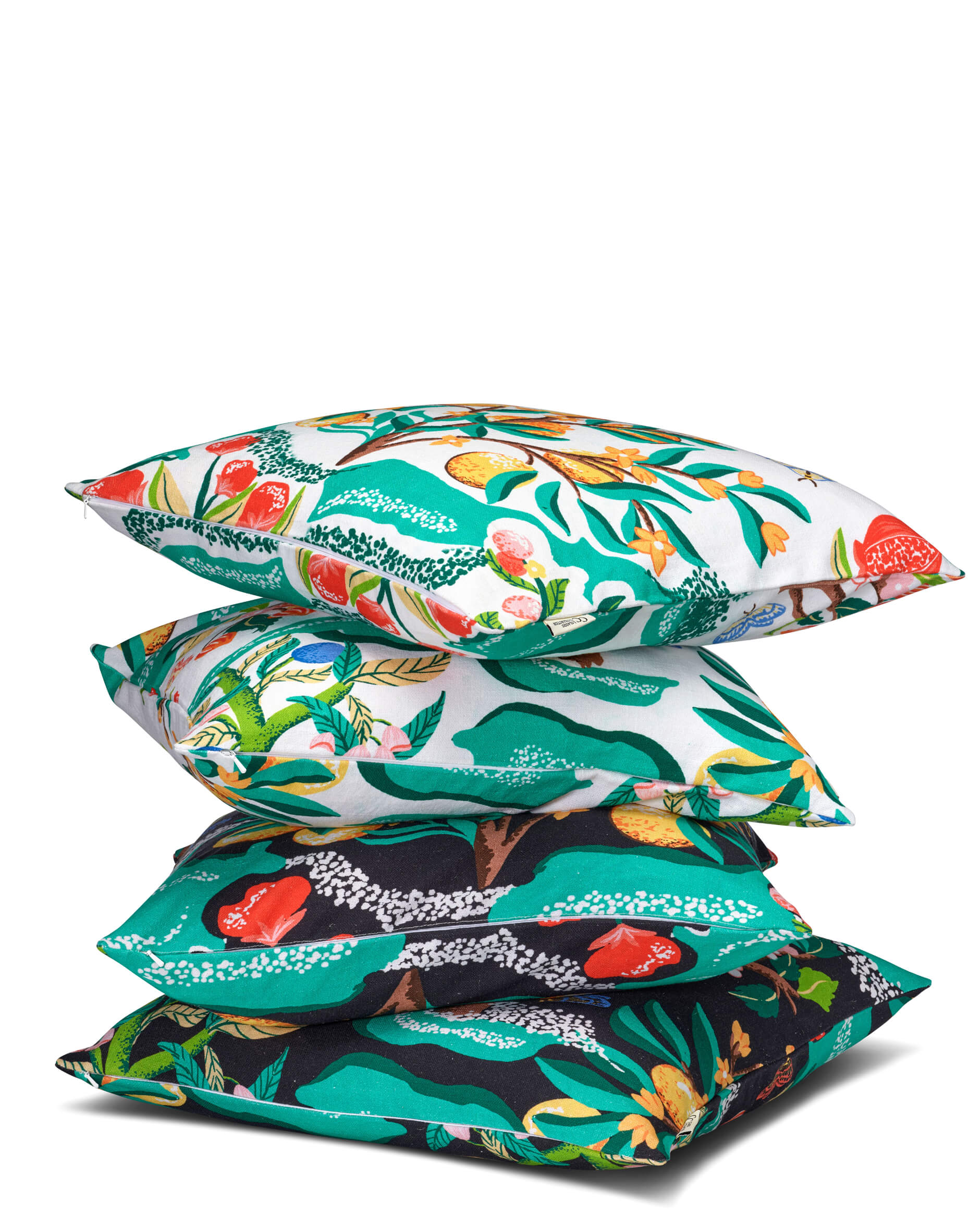 Botanical Cherry kuddfodral vit