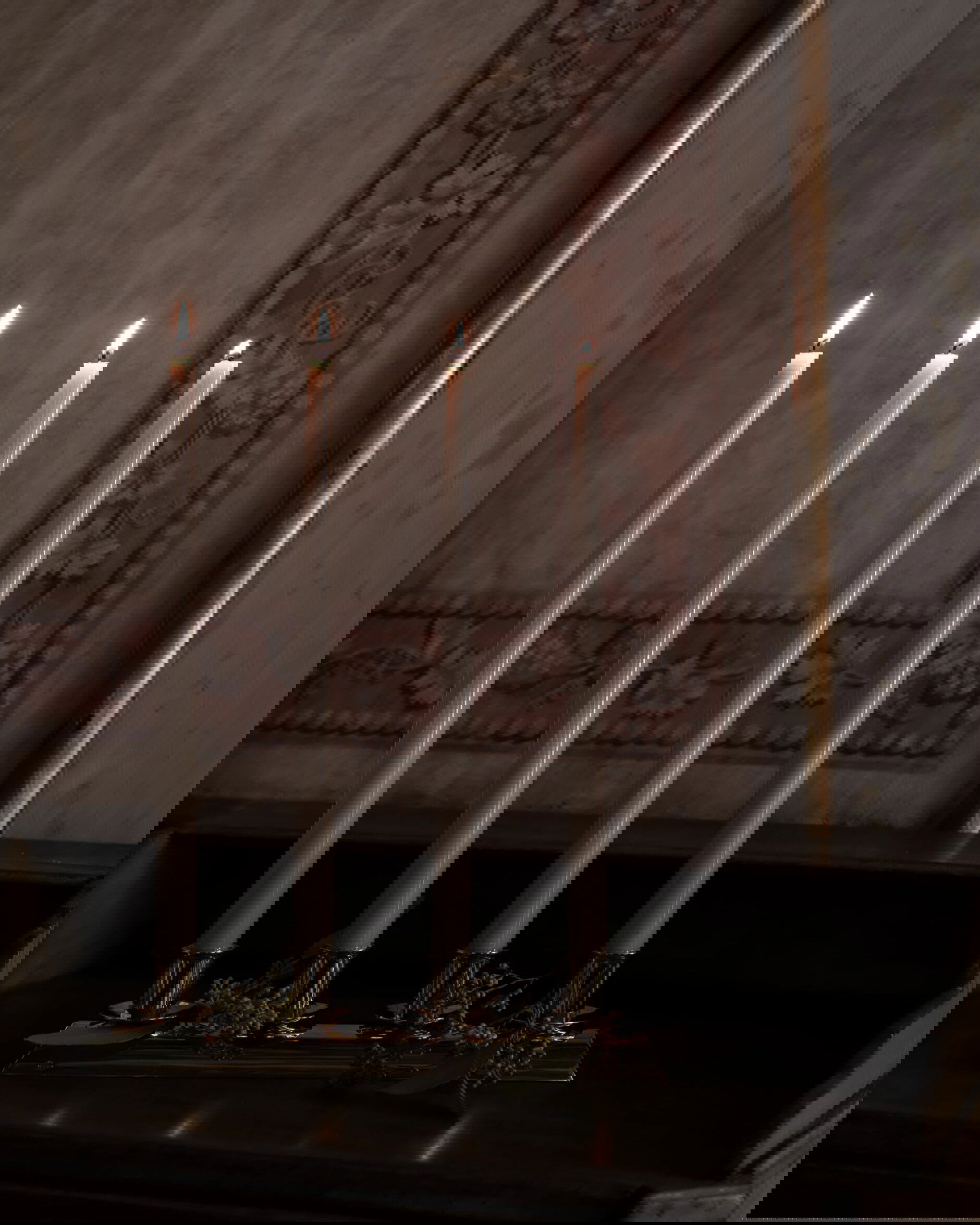 Adventsljusstaken mässing