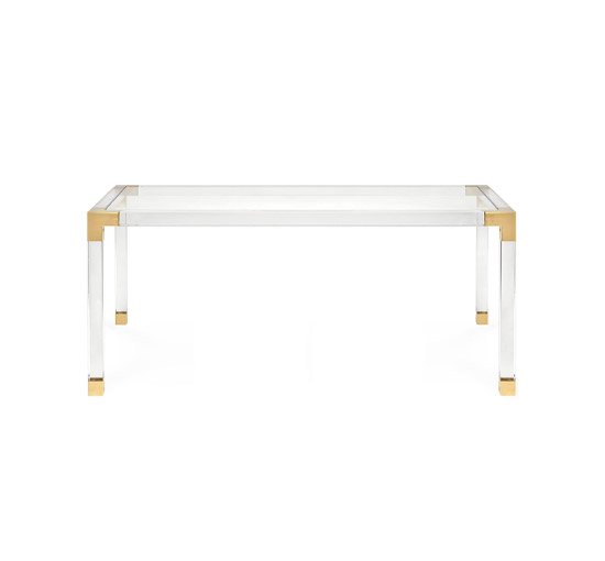 Jacques dining table brass