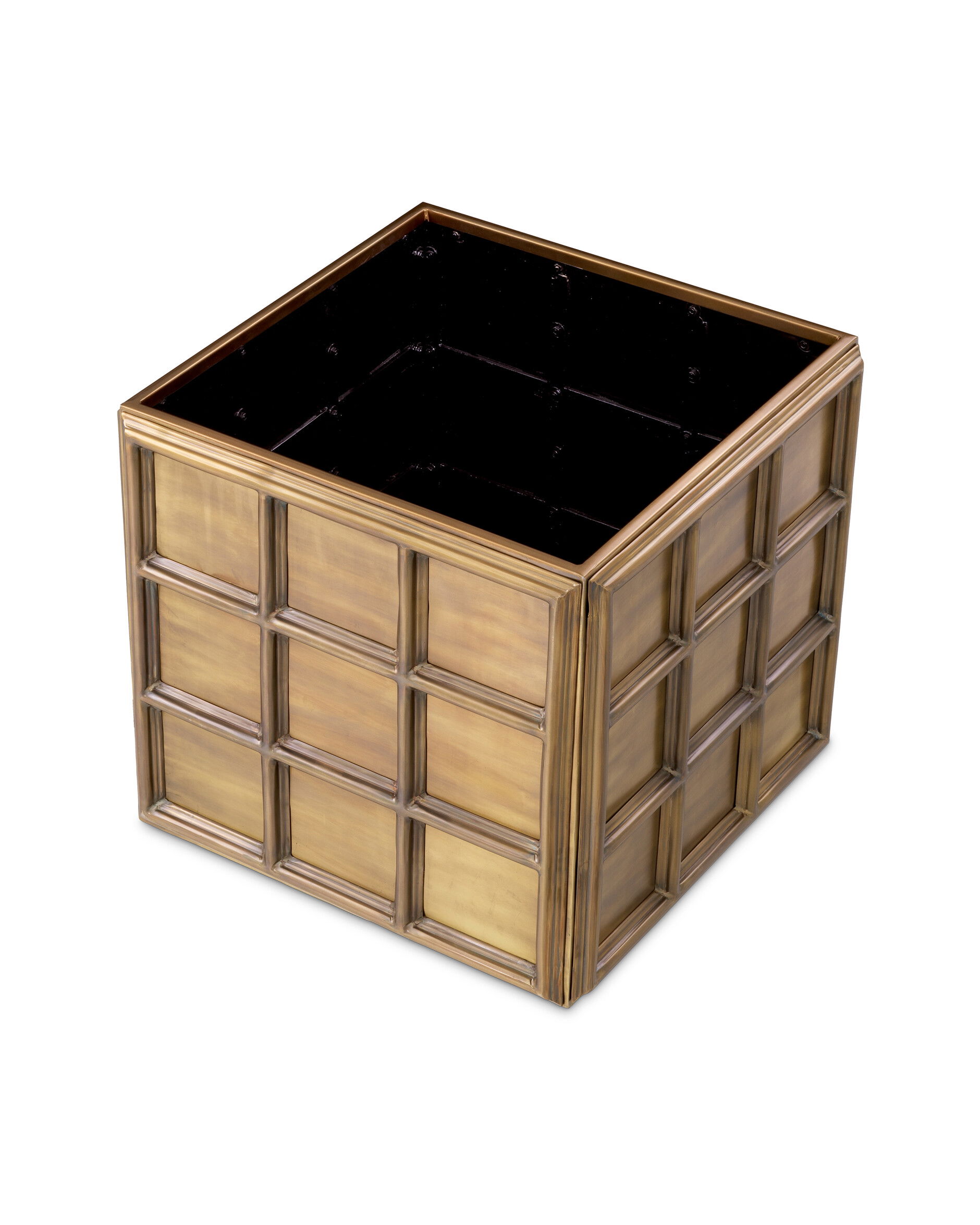 Grid planteringslåda antik mässing