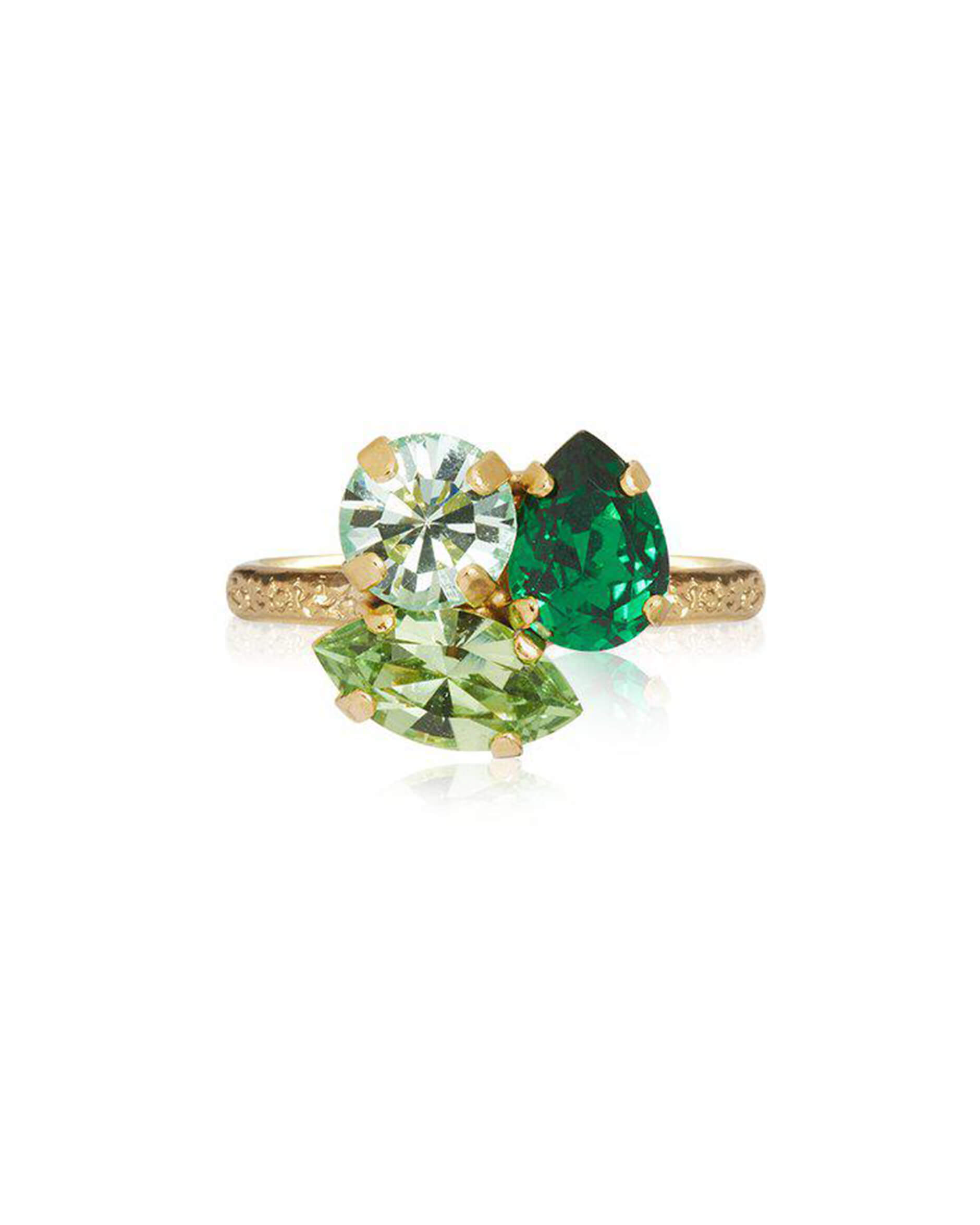 Ana ring majestic green combo