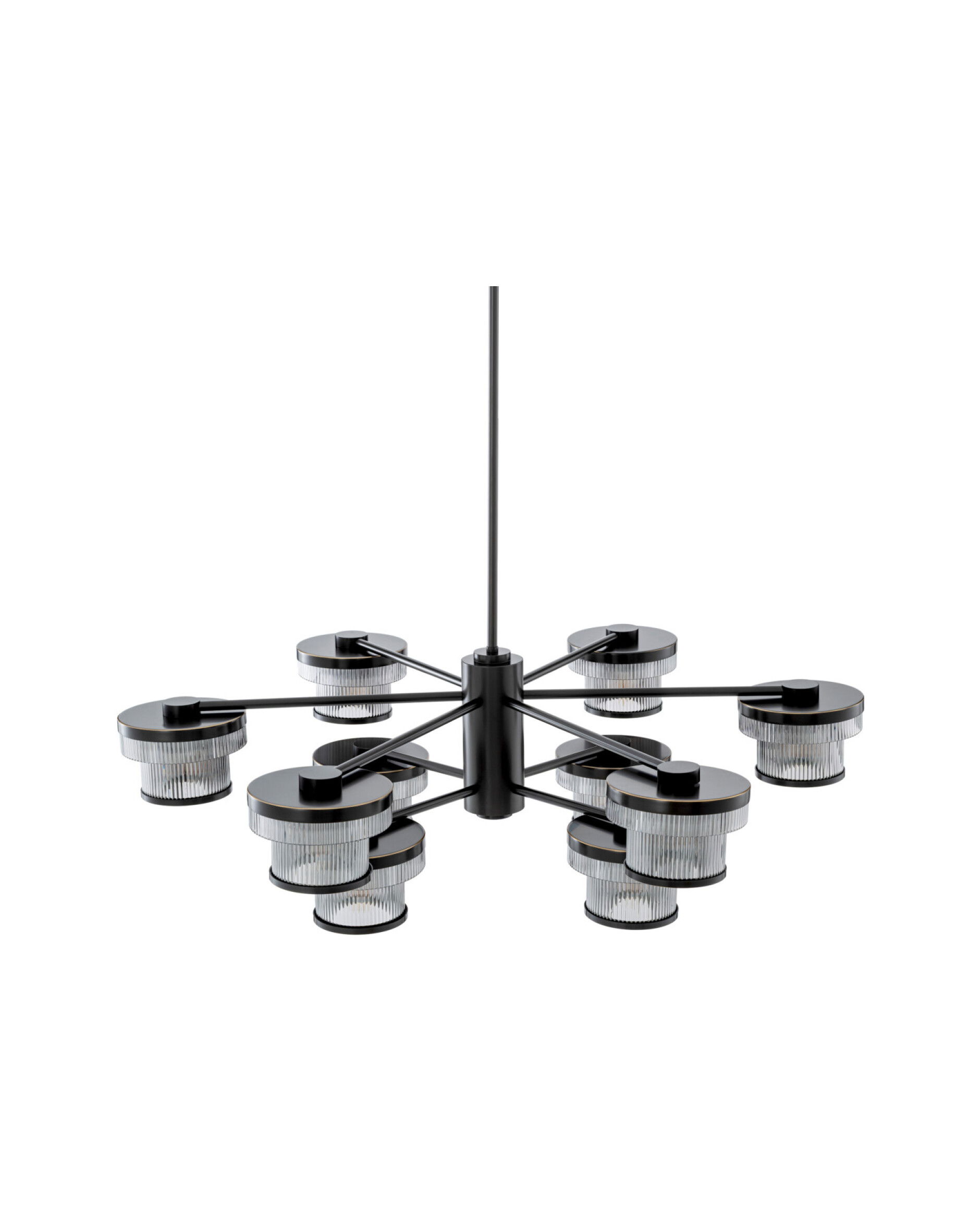 Andromeda kroonluchter brons