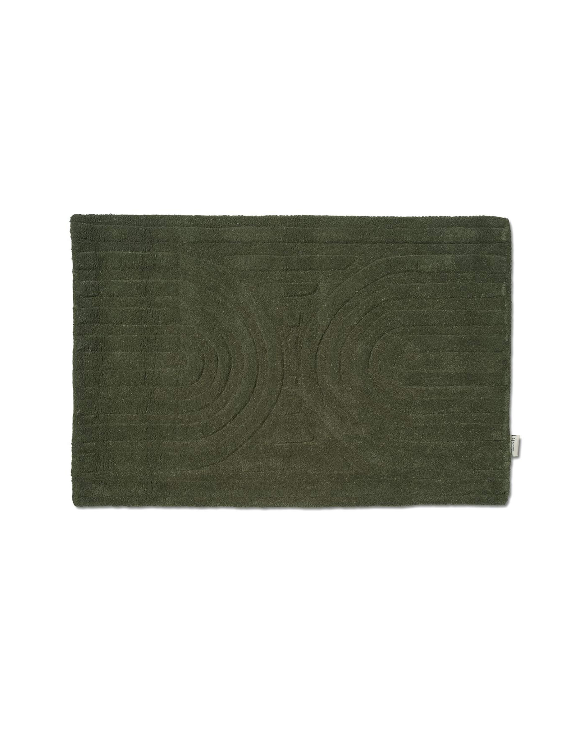 Curve dörrmatta skogsgrön