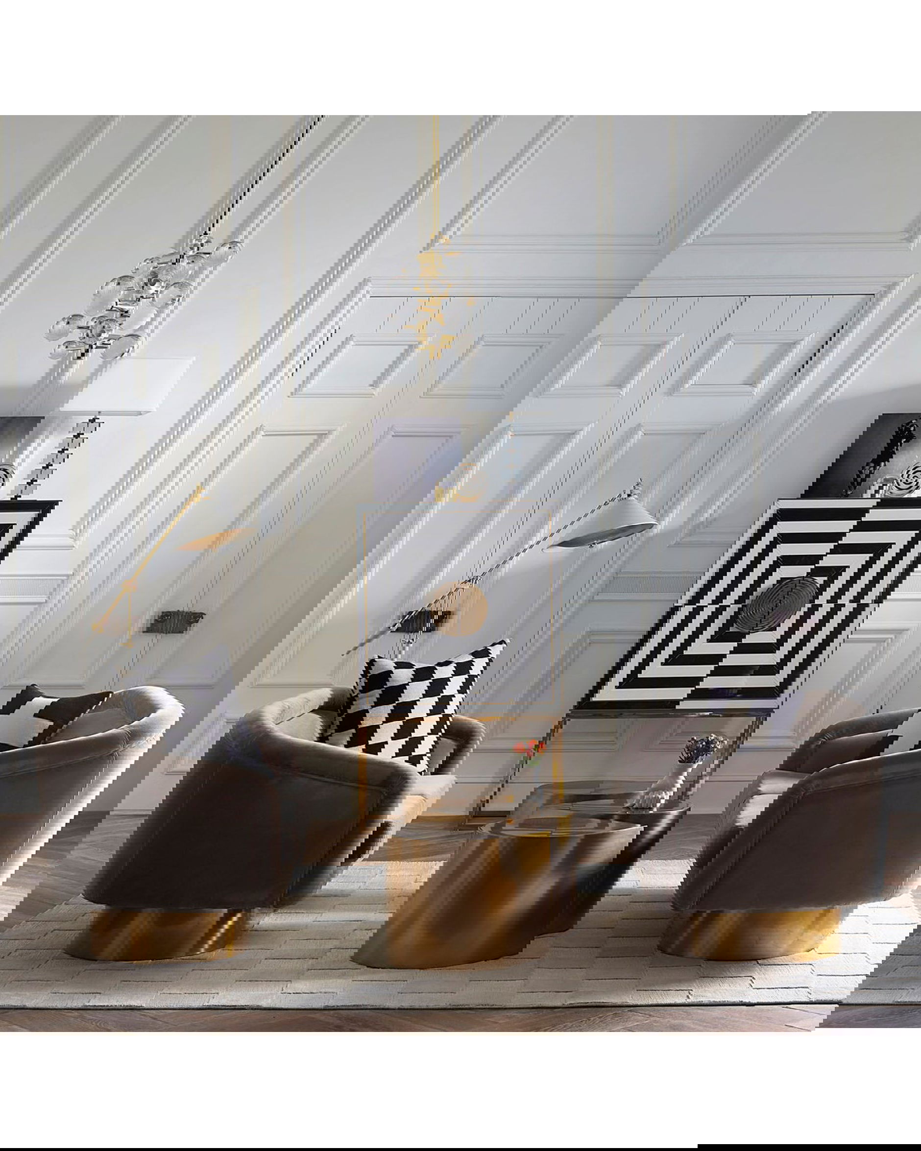 Globo taklampa mässing