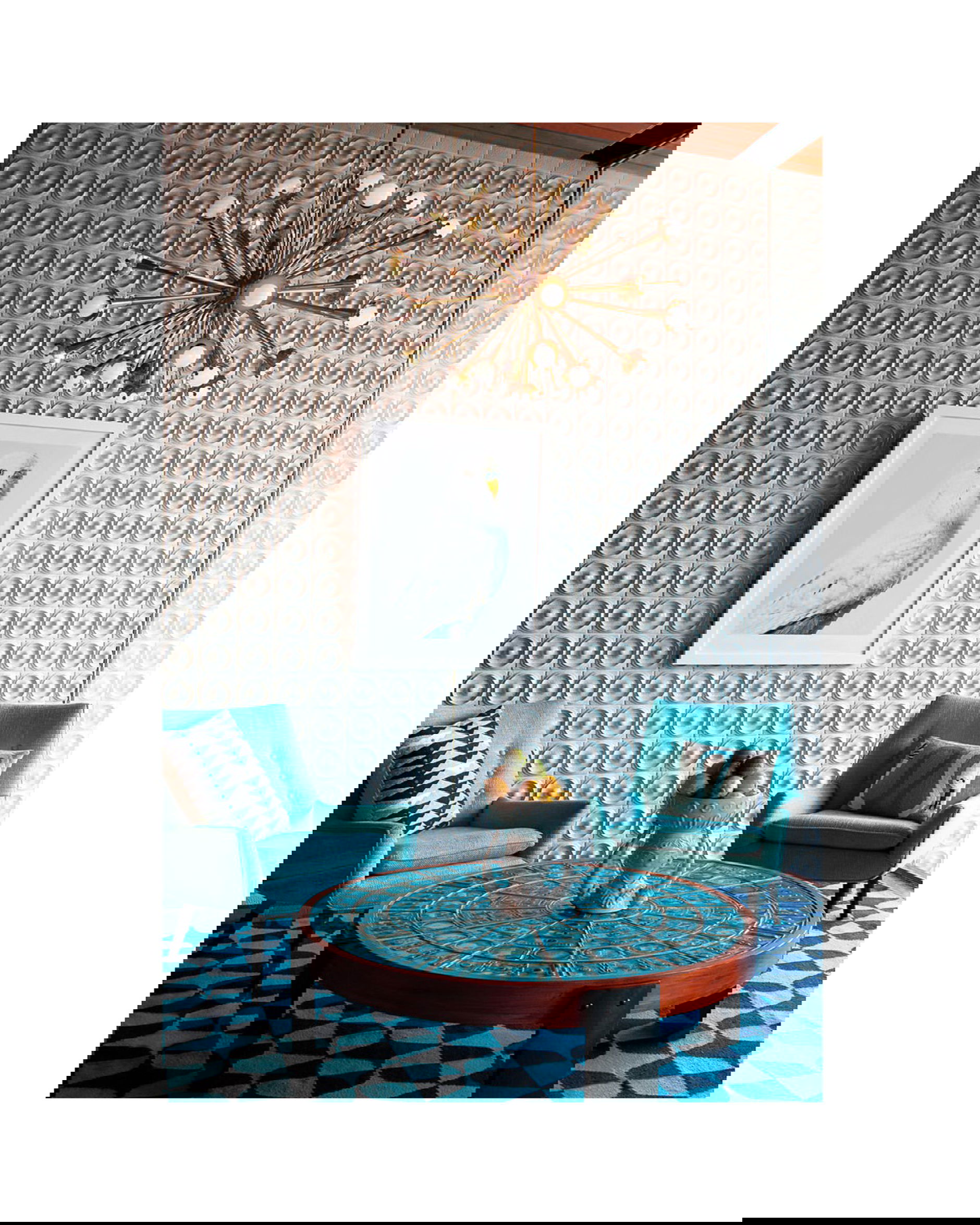 Sputnik taklampa mässing