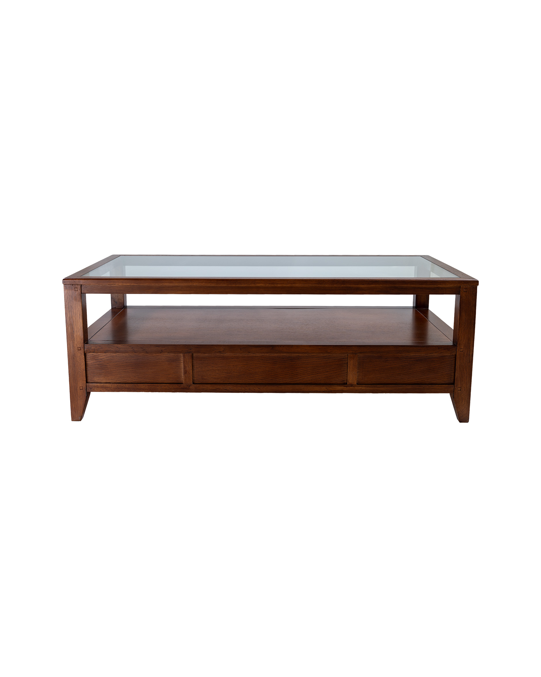 Martino coffee table with glass top Noble Brown