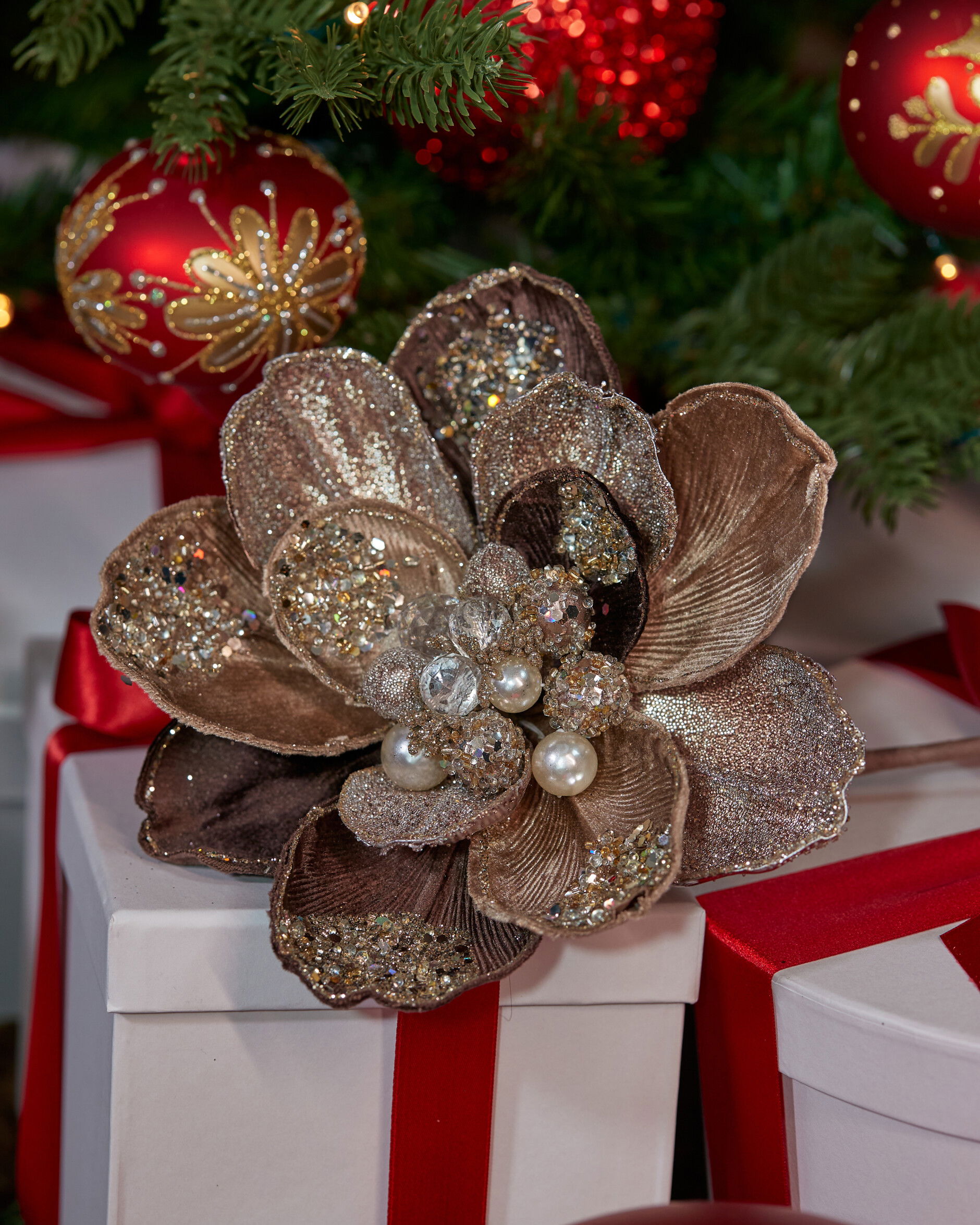 Magnolia Pearl decoratietak bruin