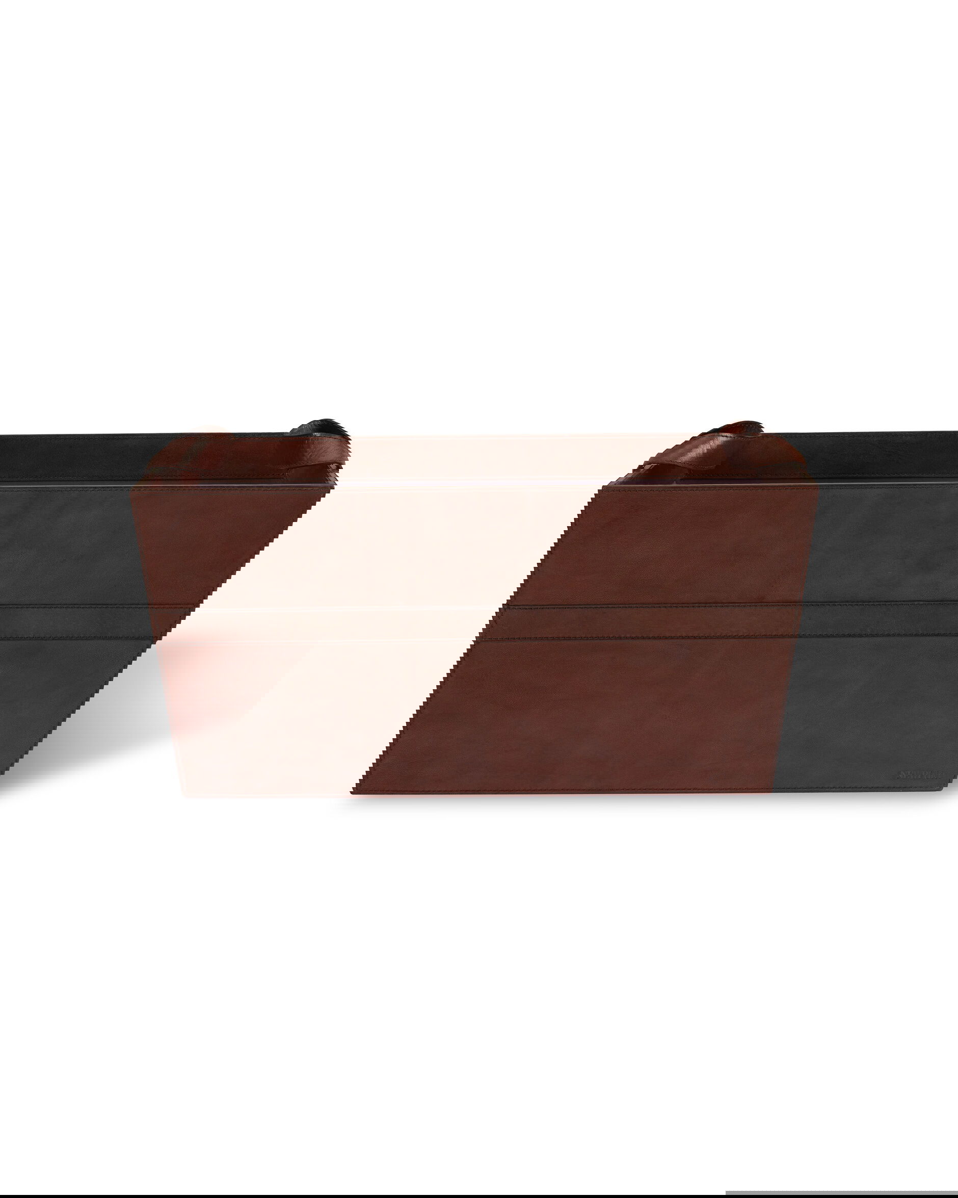 Kensington tidningskorg läder large