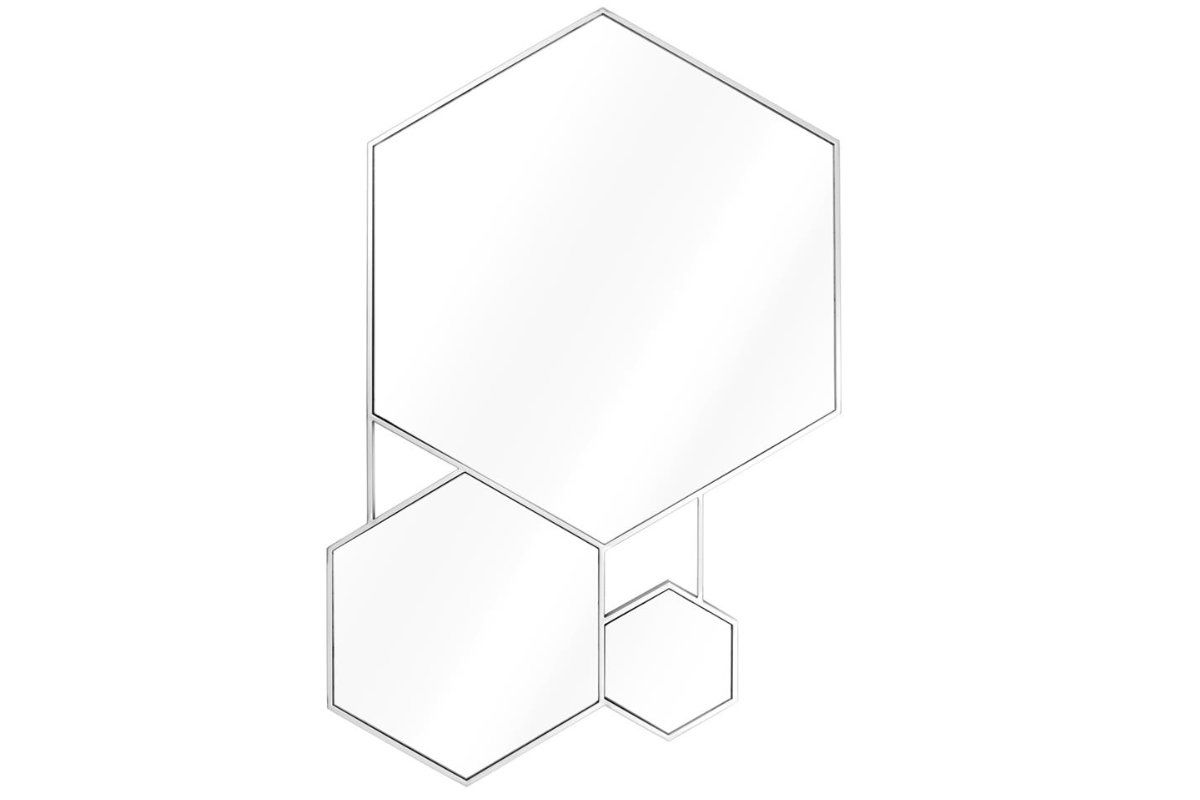 Hexa spegel silver OUTLET