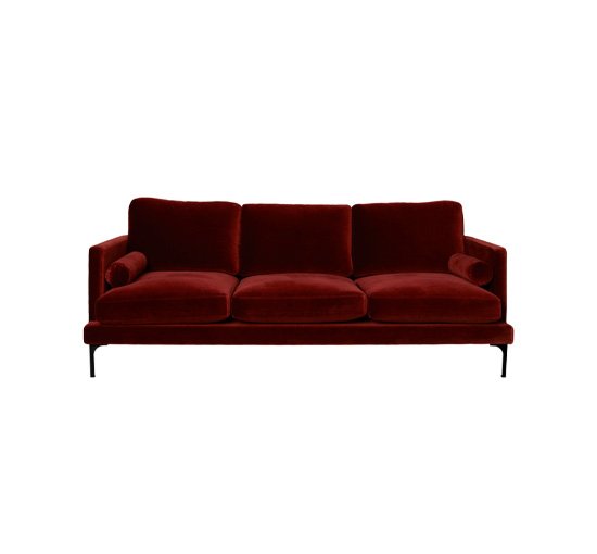 Bonham soffa 3-sits sangria/svart