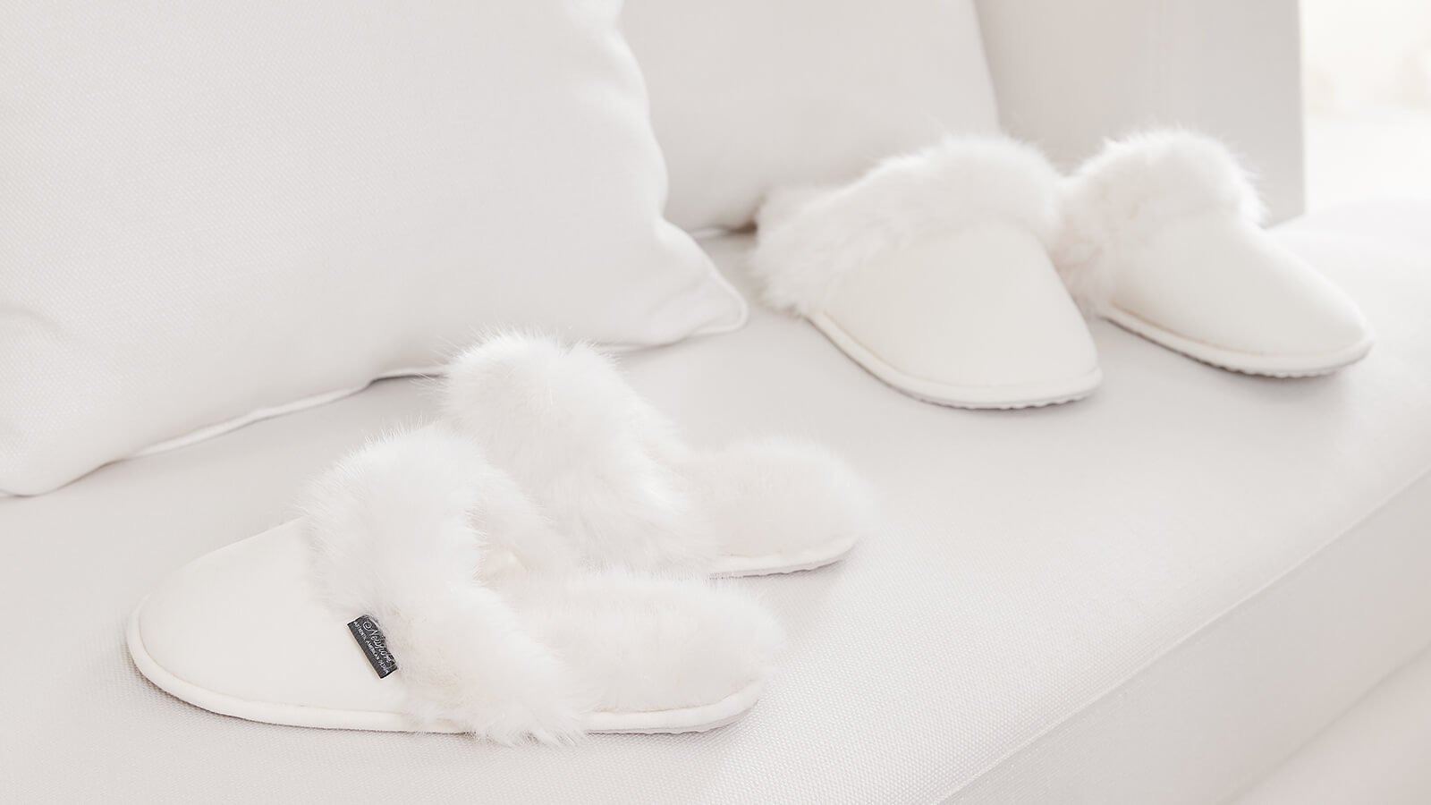 Slippers | Soft faux fur slippers from Newport
