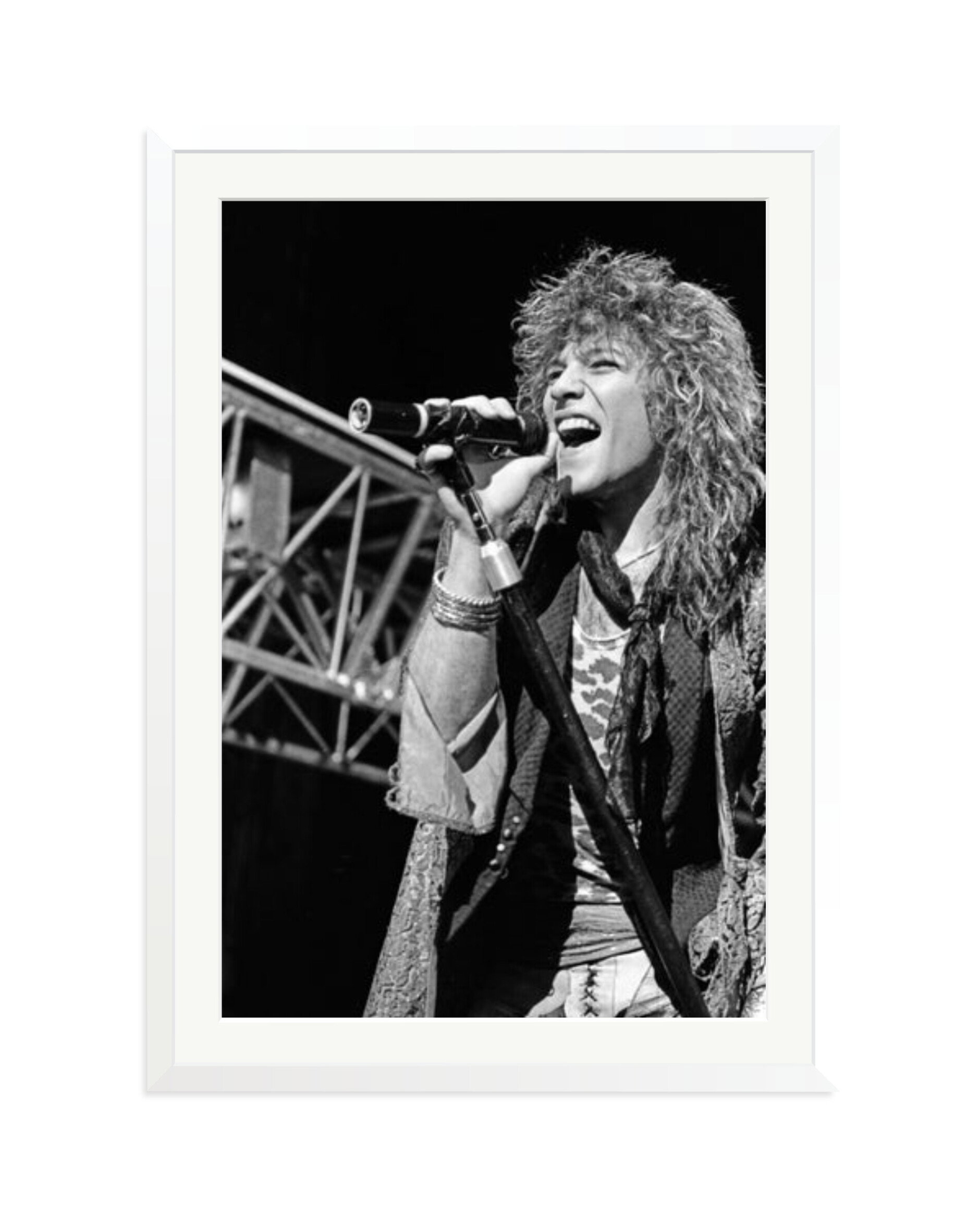 Jon Bon Jovi at the Blossom Music Center White / XXL