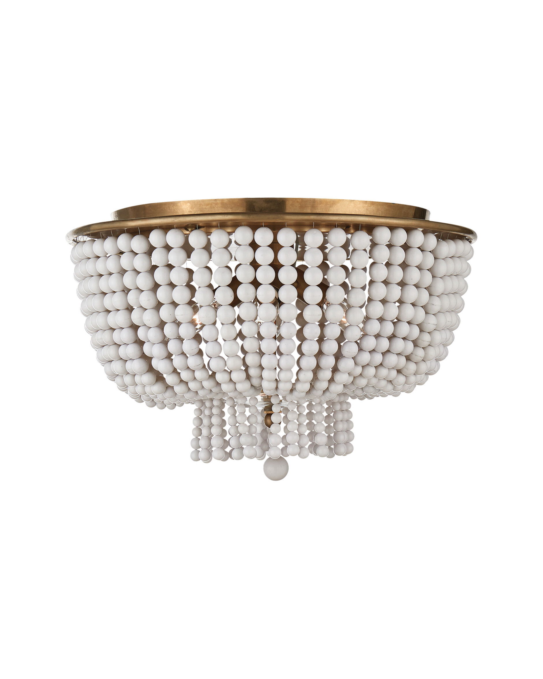 Jacqueline plafond antik mässing/vit