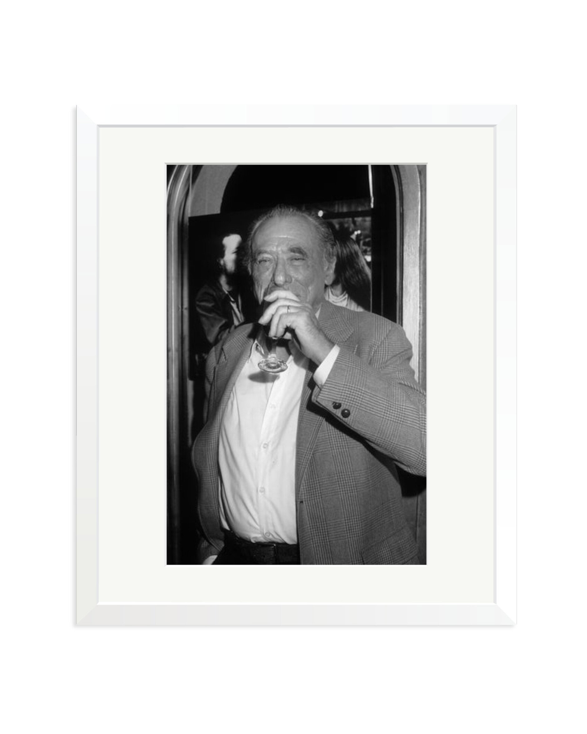 Charles Bukowski Portrait White / Large