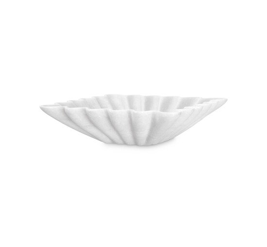 null - Jackson bowl round white marble