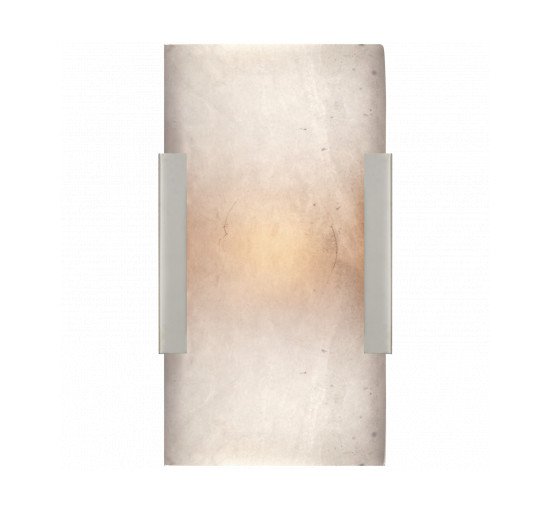 null - Covet Wide Clip Bath Sconce Polished Nickel