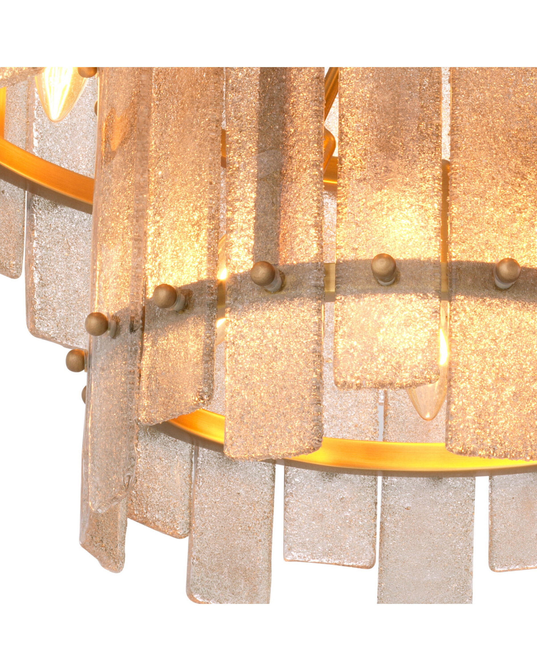 Caprera kroonluchter antiek messing