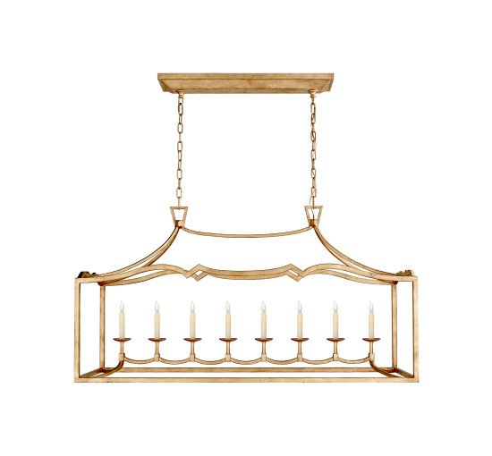 null - Fancy Darlana Linear Pendant Gilded Iron Large