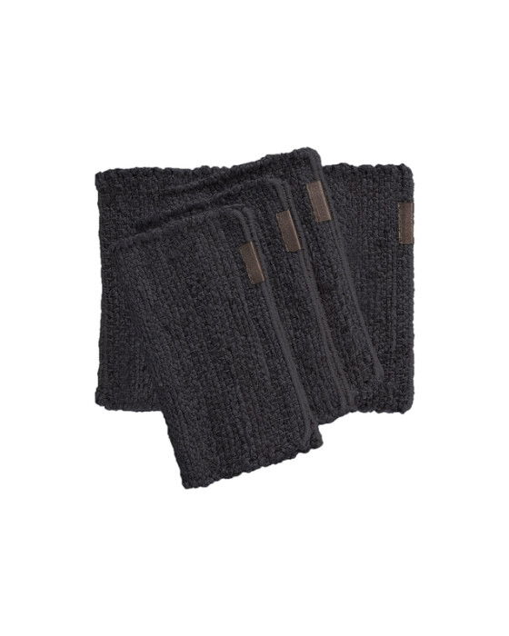 Hemp bordbrikker mørkegrå 4-pk