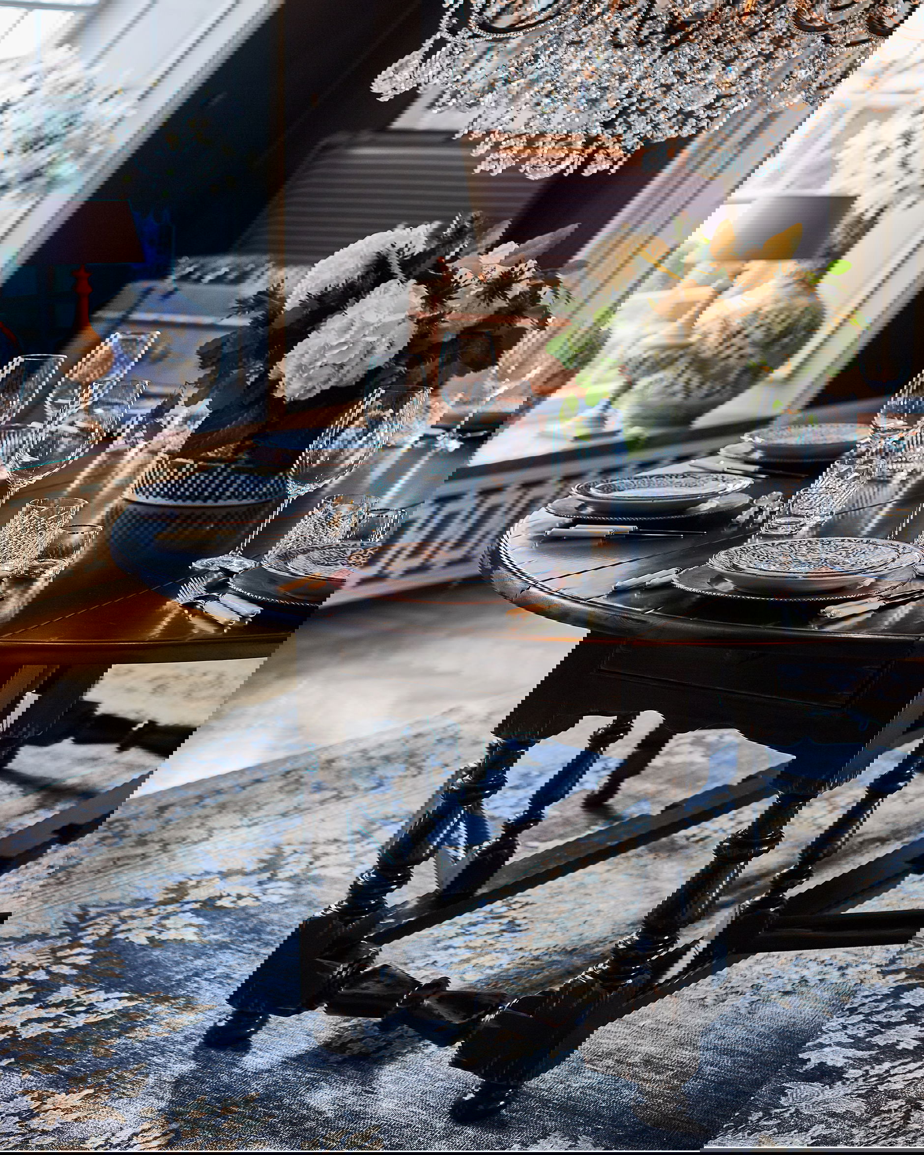 Balmoral matbord svart 200cm