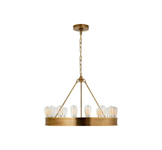 null - Roark 30" Modular Ring Chandelier Natural Brass