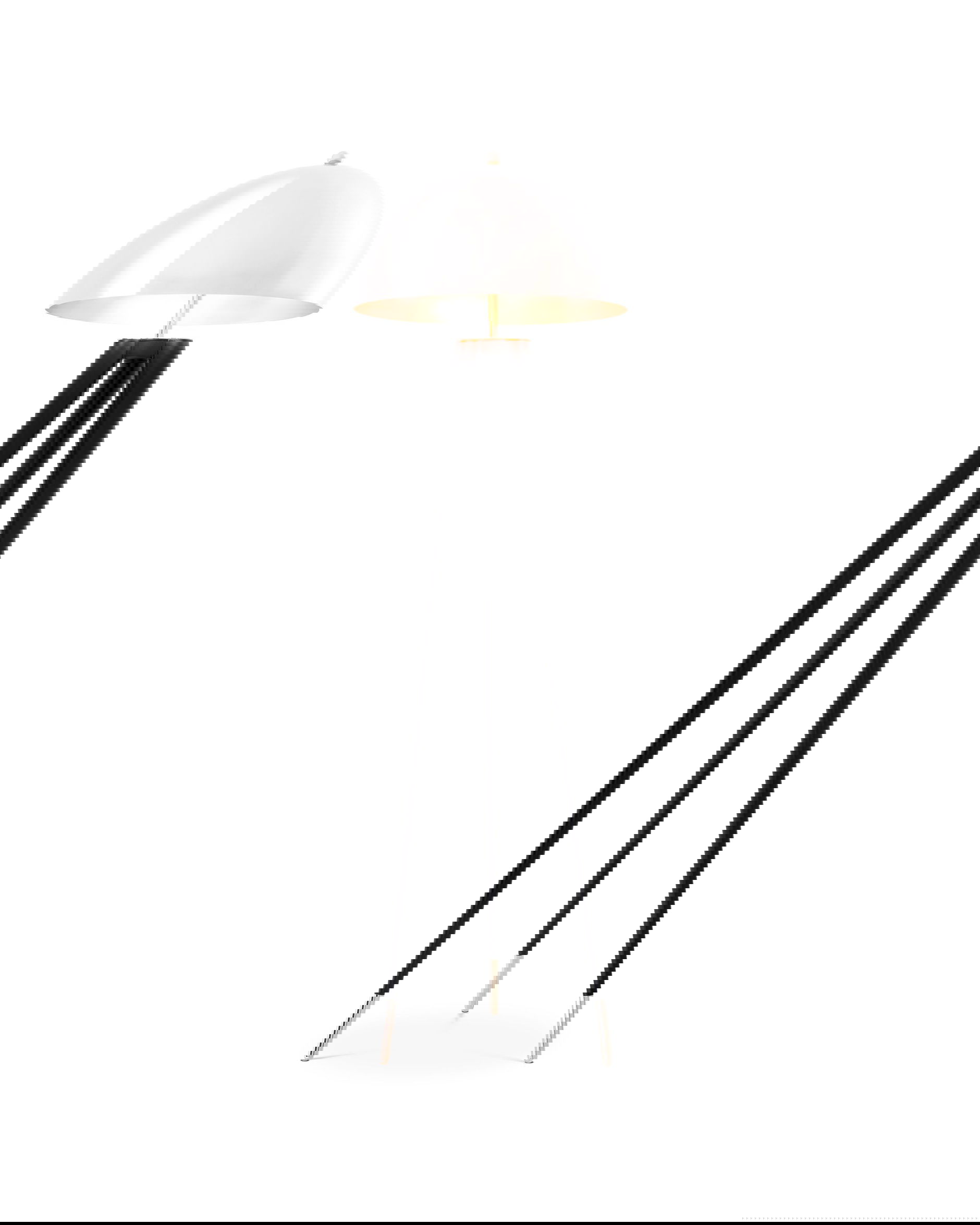 Coyote golvlampa nickel