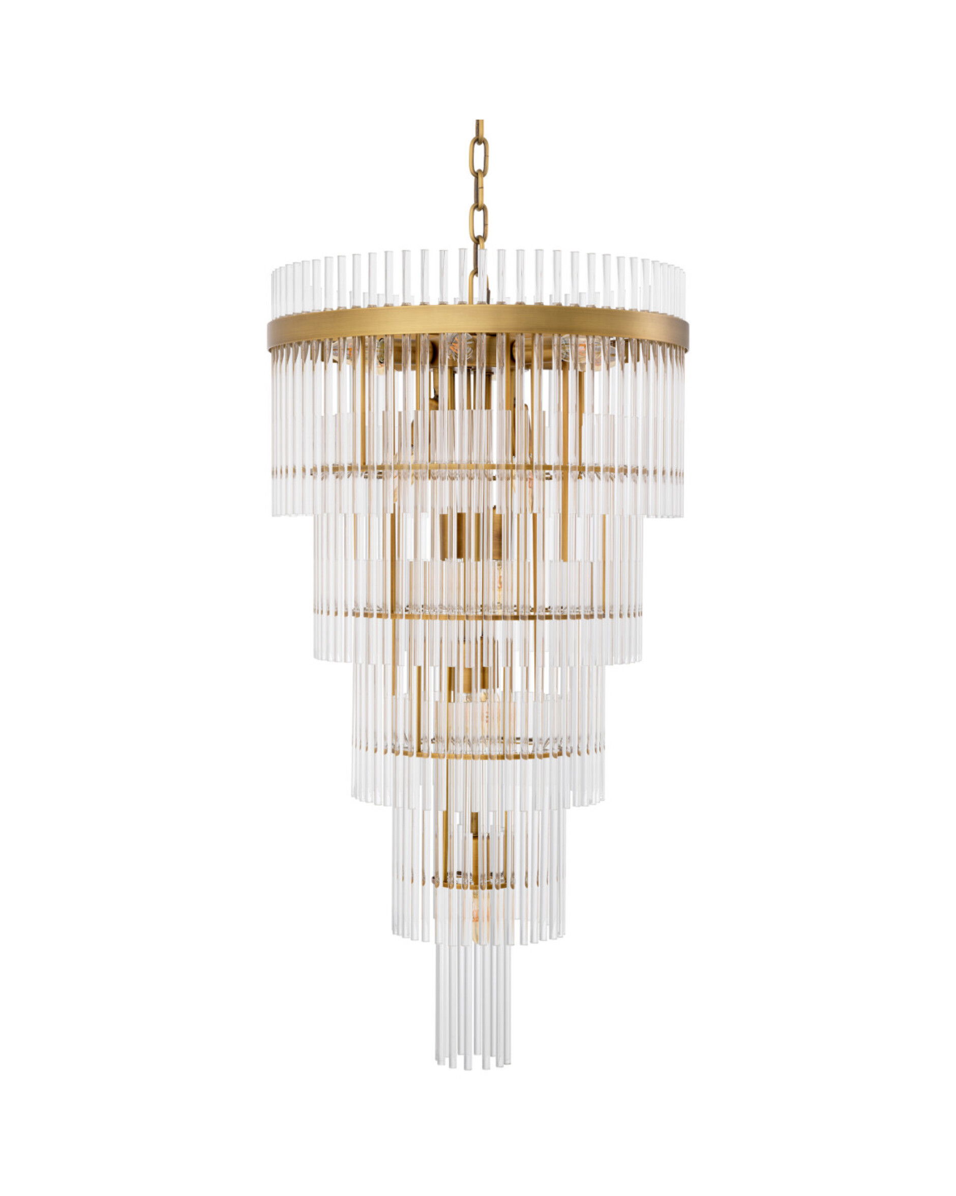 Yara kroonluchter antiek messing