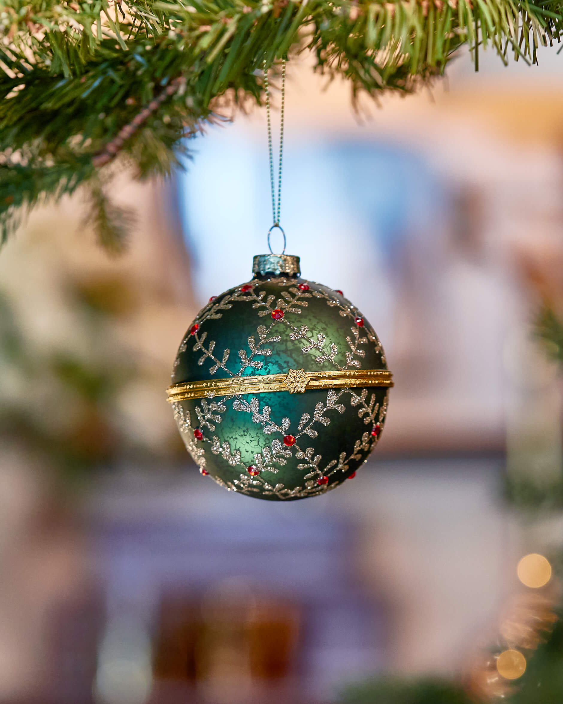 Dorothea julkula grön/guld 8cm