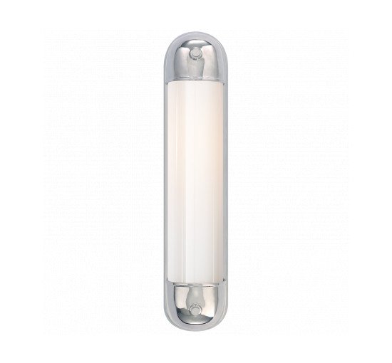 null - Selecta Long Glass Sconce Polished Nickel