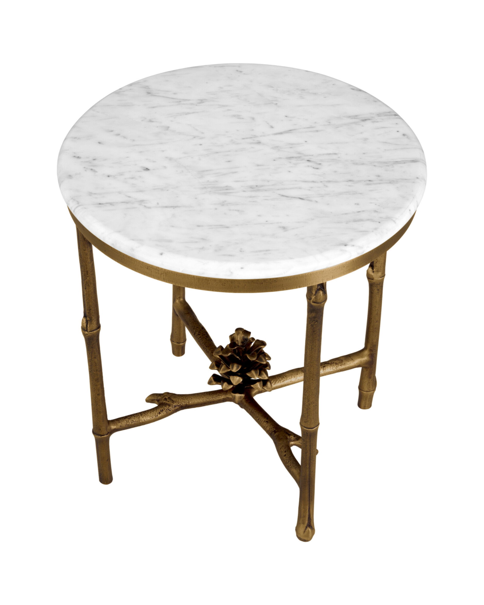 Pigna Side Table Vintage Brass