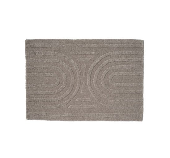 Silver - Curve Doormat Titanium