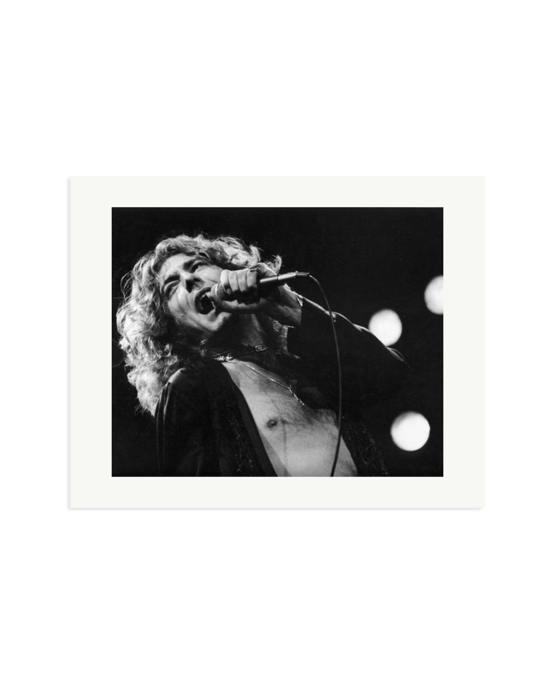 Robert Plant 1977 Print Only / Medium