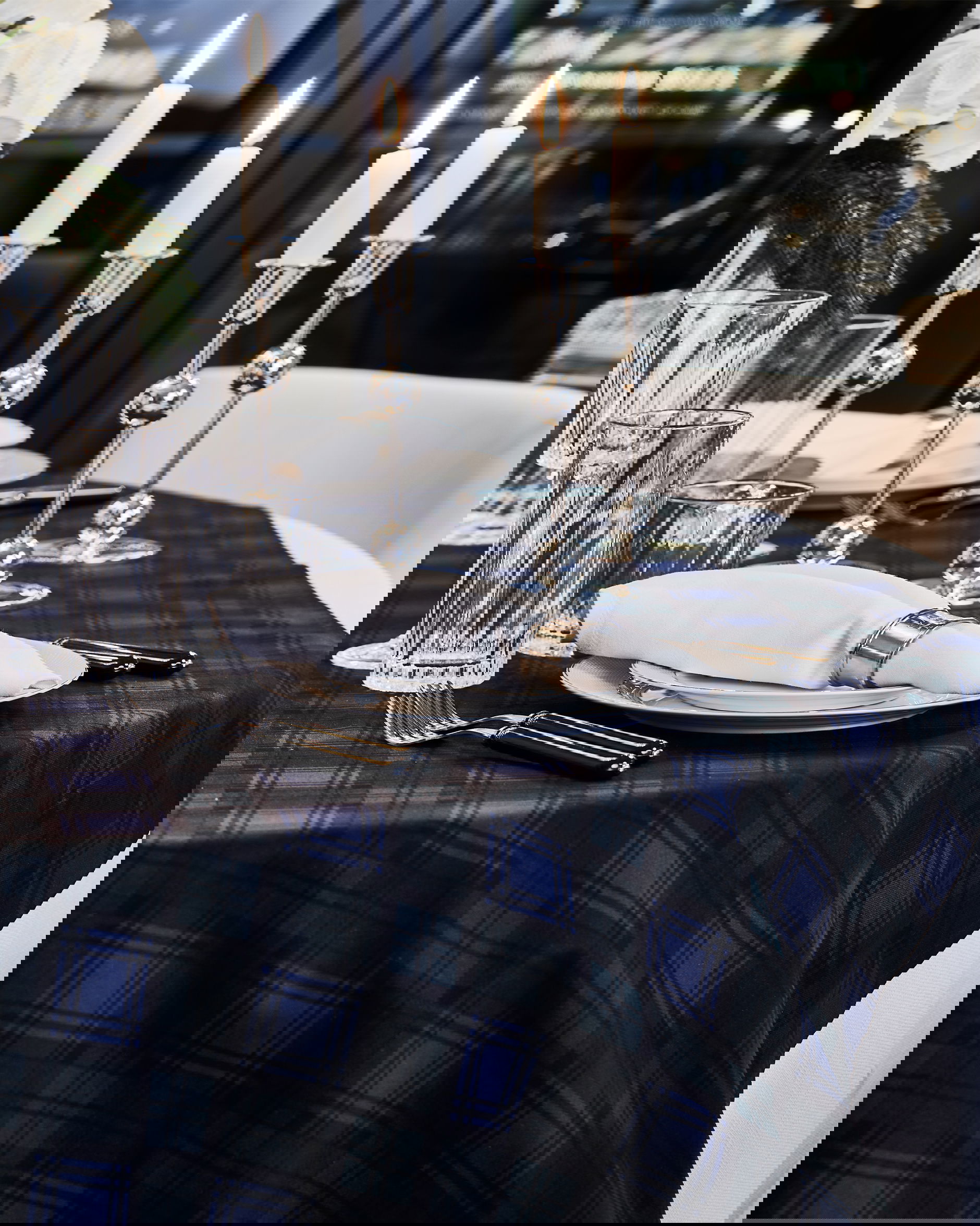 Gstaad bordsduk rutig