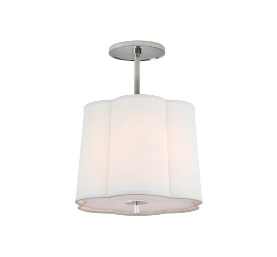 Soft Silver - Simple Scallop taklampa mässing