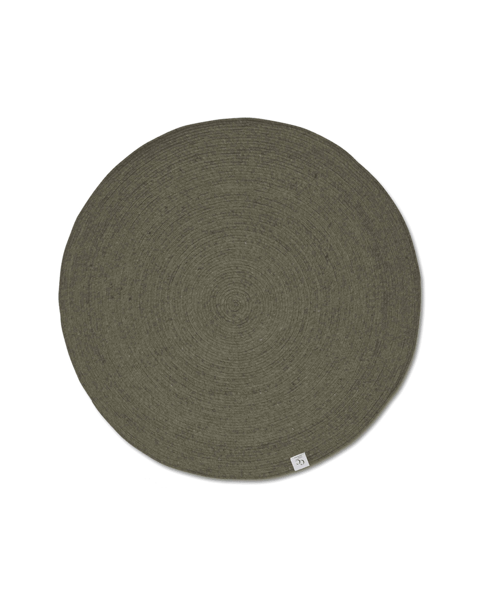 Merino matta rund mörkgrön