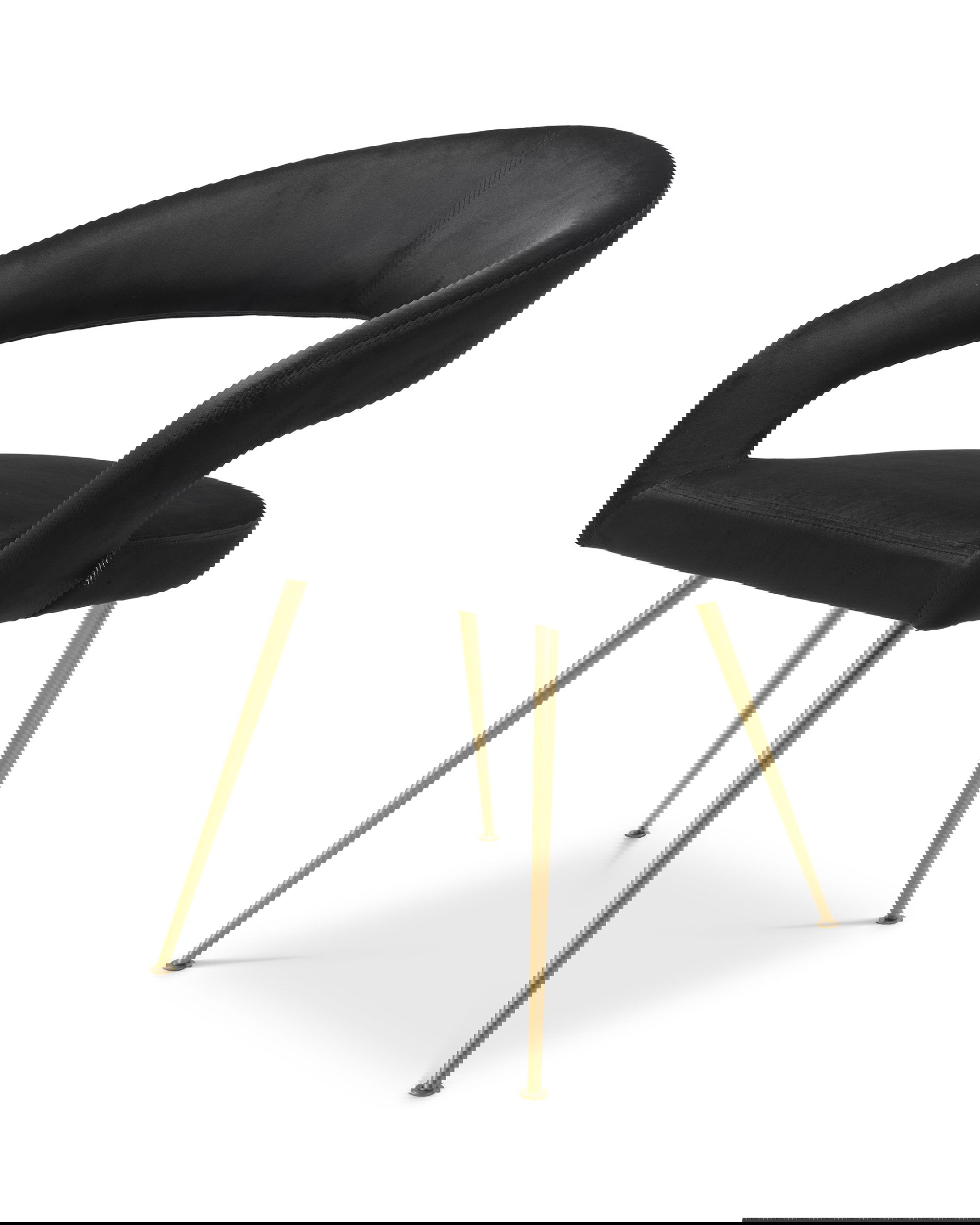 Bravo Dining Chair Roche Black Velvet