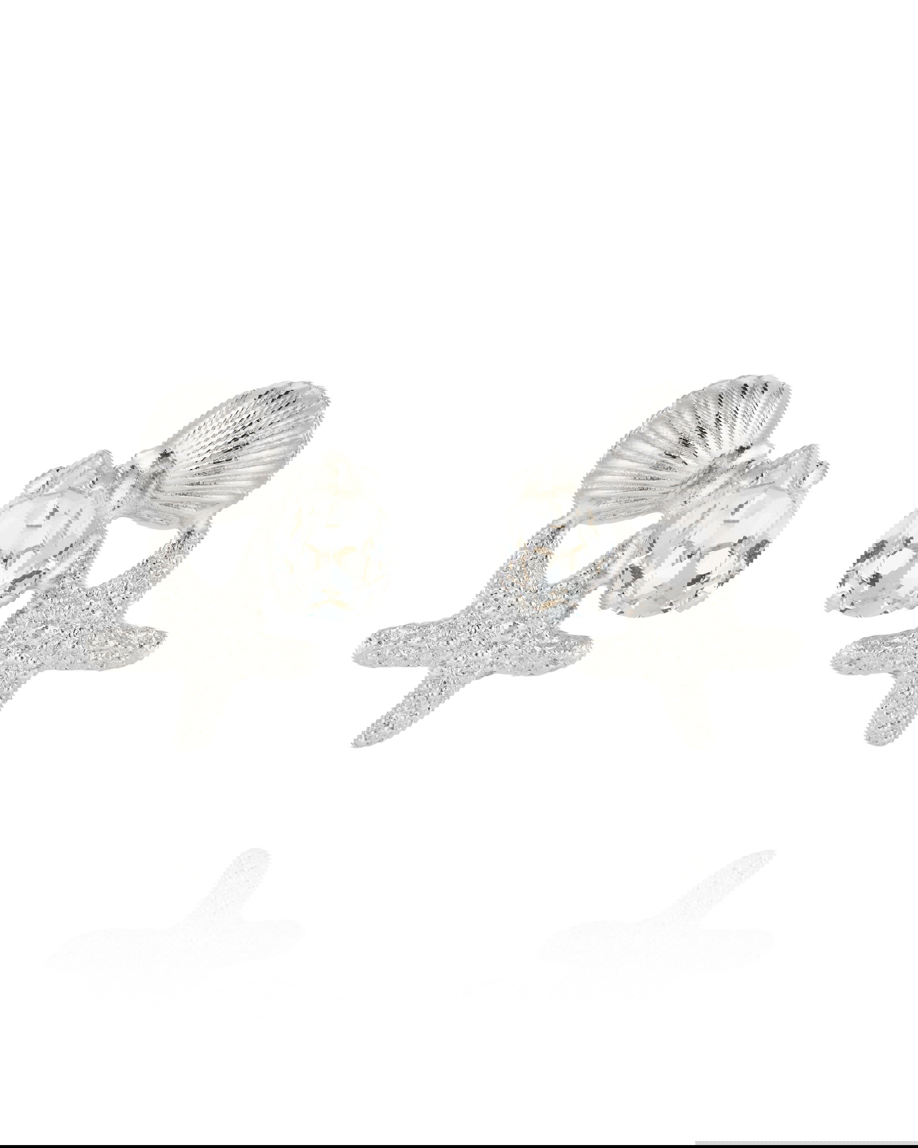 Seascape Earrings Crystal rhodium