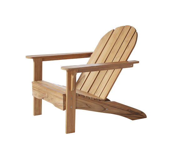Adirondack deck chair, teak